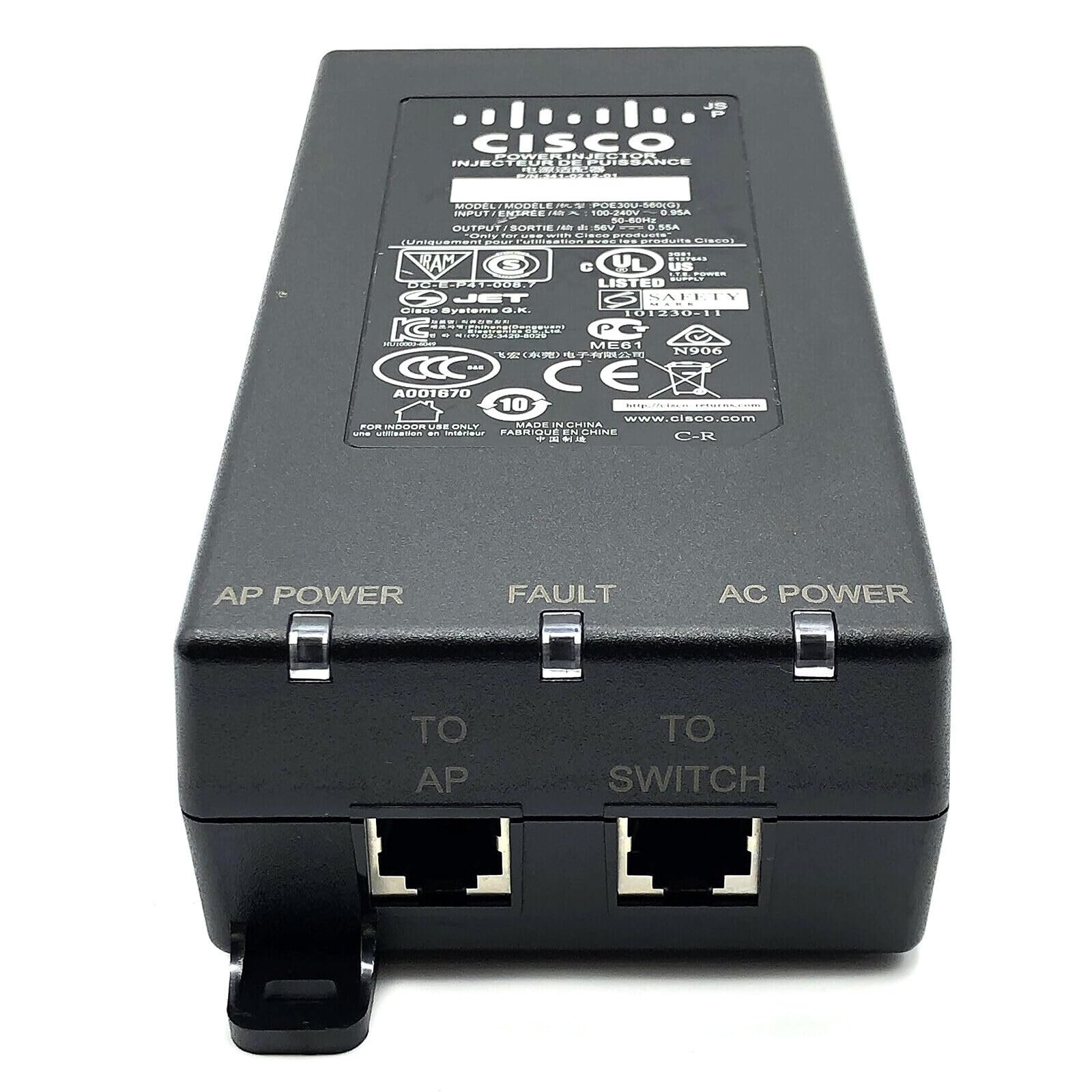 AIR-PWRINJ6 Power Injector (802.3at) for Aironet Access Points Cisco