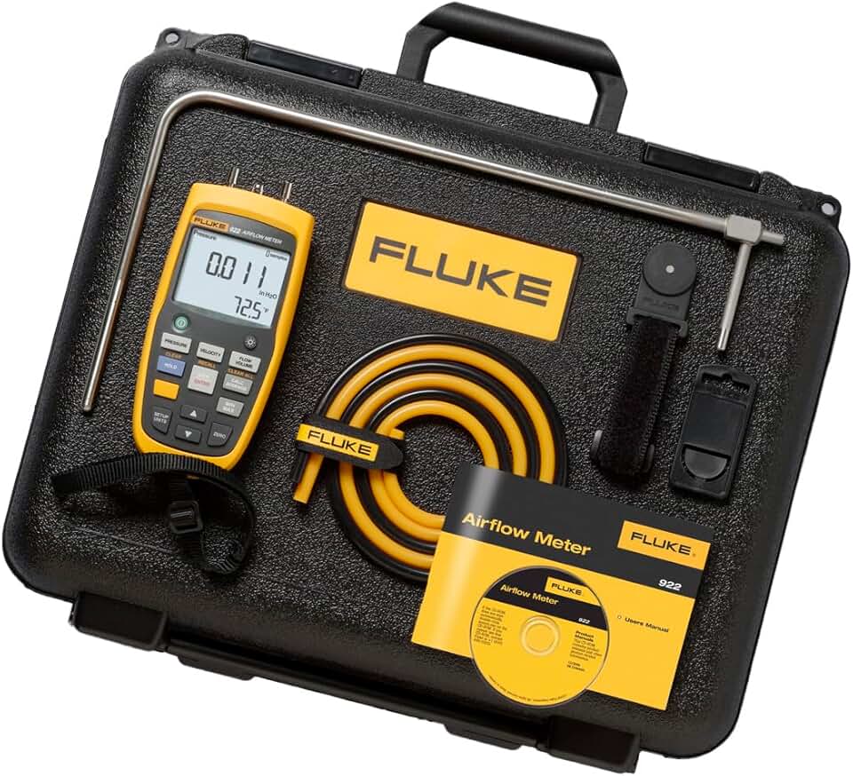 Fluke 922 Airflow Meter/Micromanometer Kit (FLUKE-922/KIT
