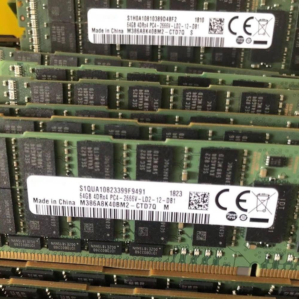 Fit for RAM M386A8K40BM2-CTD7Q 64GB 4DRx4 DDR4 2666 PC4-2666V Server Memory