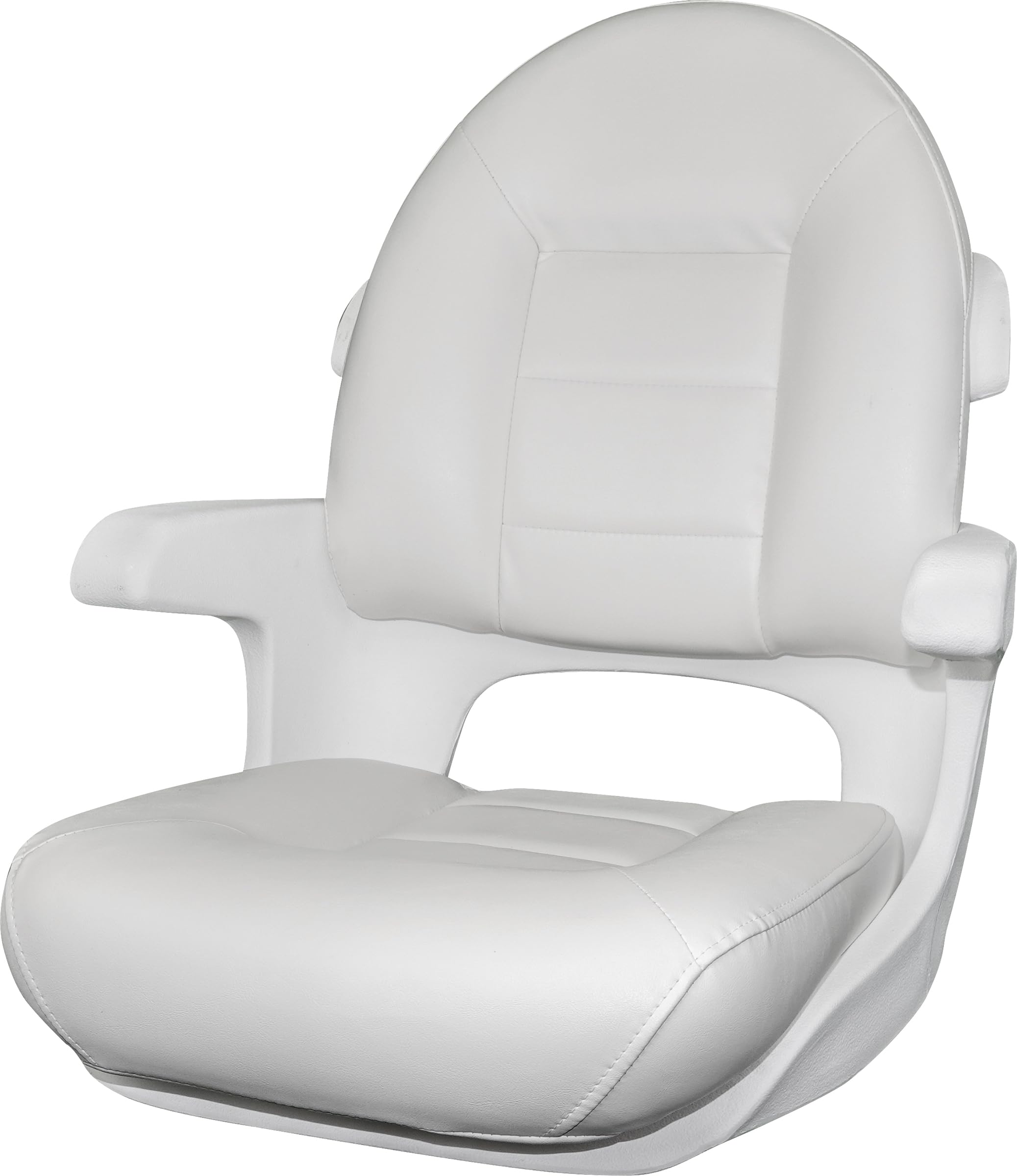 Tempress 57010 Elite Helm High Back Seat, White Shell, White/White Cushions