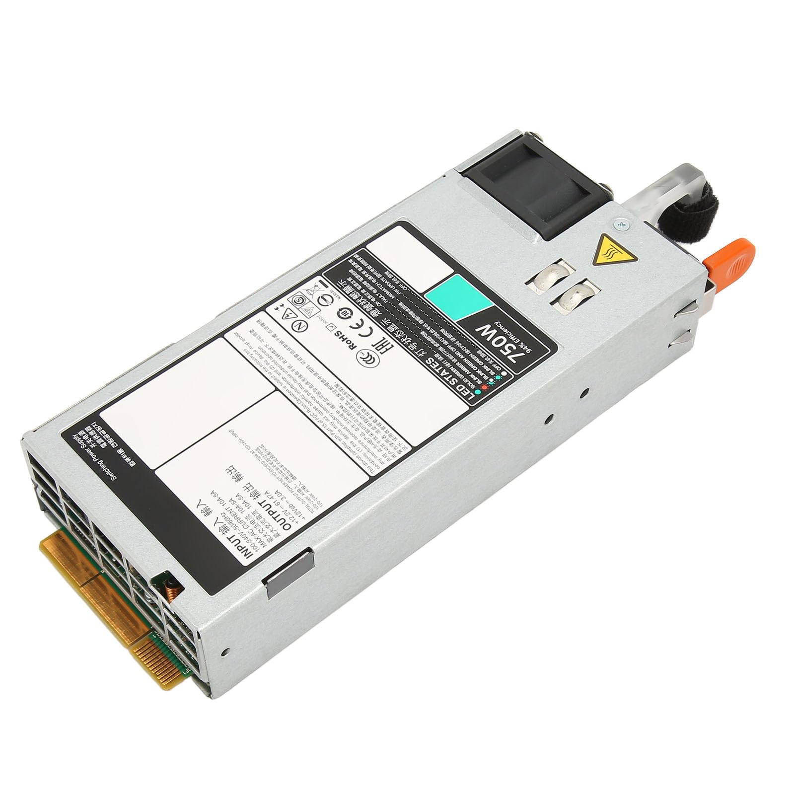 D750E S6 Server Power Supply 100-240V, 750W EPP Server Power Supply Replacement with Cooling Fan, for DELL R530 R630 R730 R730XD T430 T630, etc.