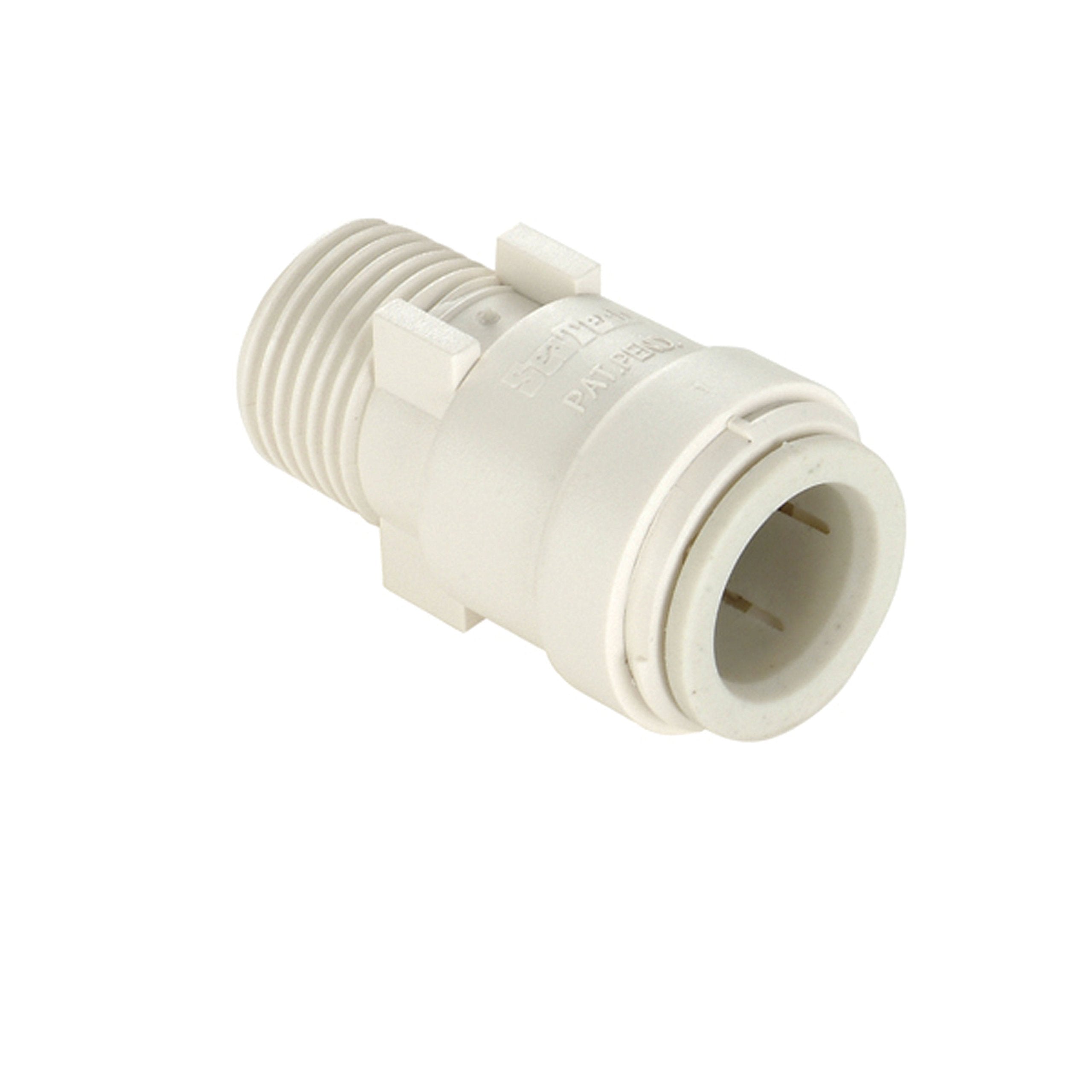 Sea Tech 959083 Aqualock Plastic Fitting, Male Adapter Connector, 1/2" CTS x 1/2" NPT