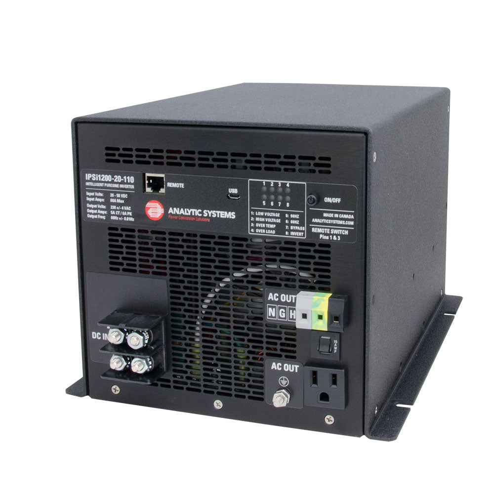 Analytic Systems AC Intelligent Pure Sine Wave Inverter, 20-40V In, 110V Out