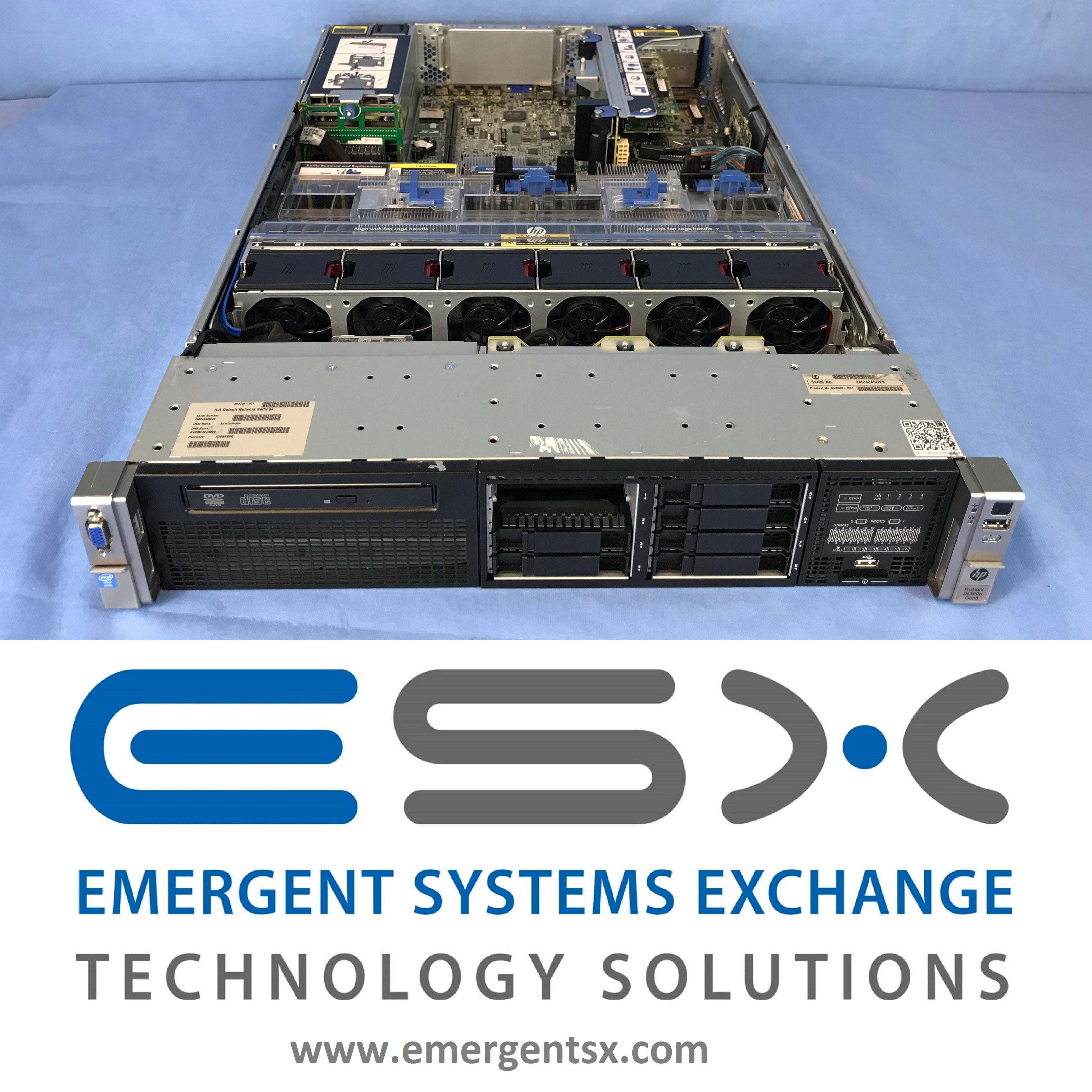 HP Proliant DL380p G8 2U Server - 2x 12-Core E5-2695v2 @ 2.4GHz 192GB RAM P420i