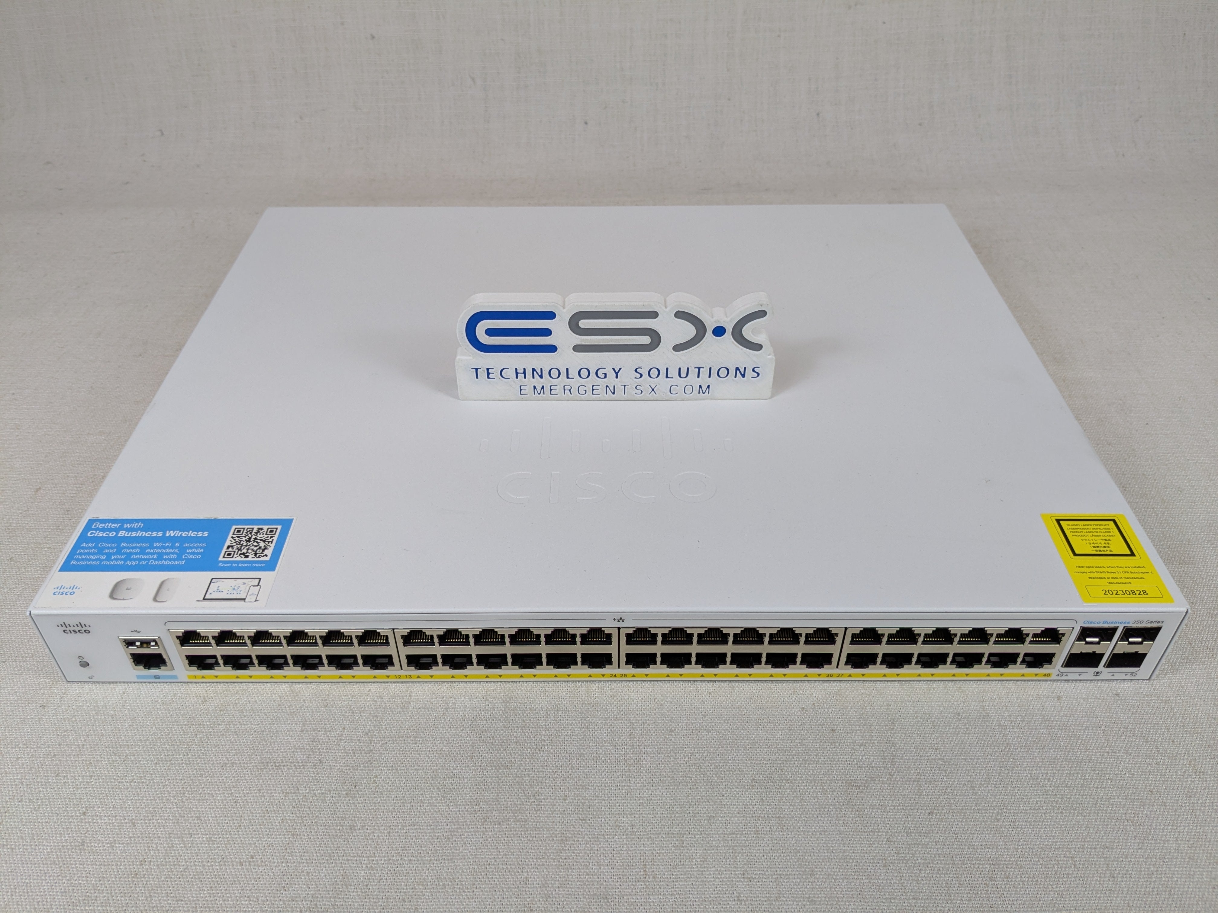 Cisco CBS350-48P-4G 48-Port Gigabit PoE+ Managed Switch