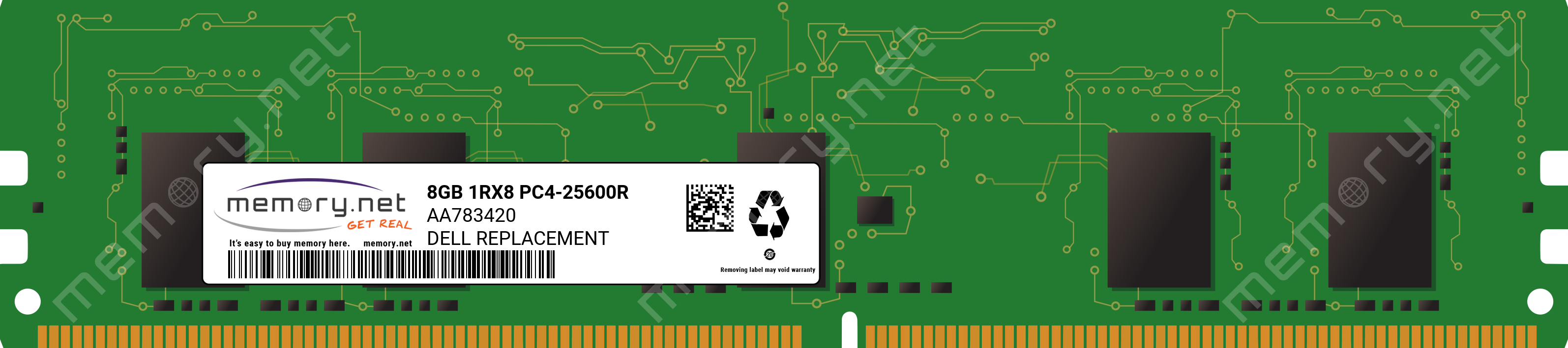 Dell AA783420 - 8GB DDR4-3200 RDIMM PC4-25600R Memory | Alo Tech Solutions