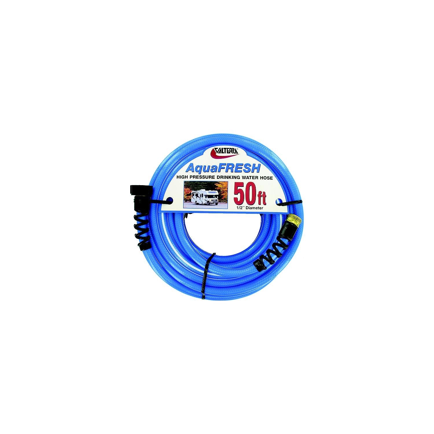 Valterra W01-8120 Blue AquaFresh High Pressure RV Drinking Water Hose 1/2" x 10'