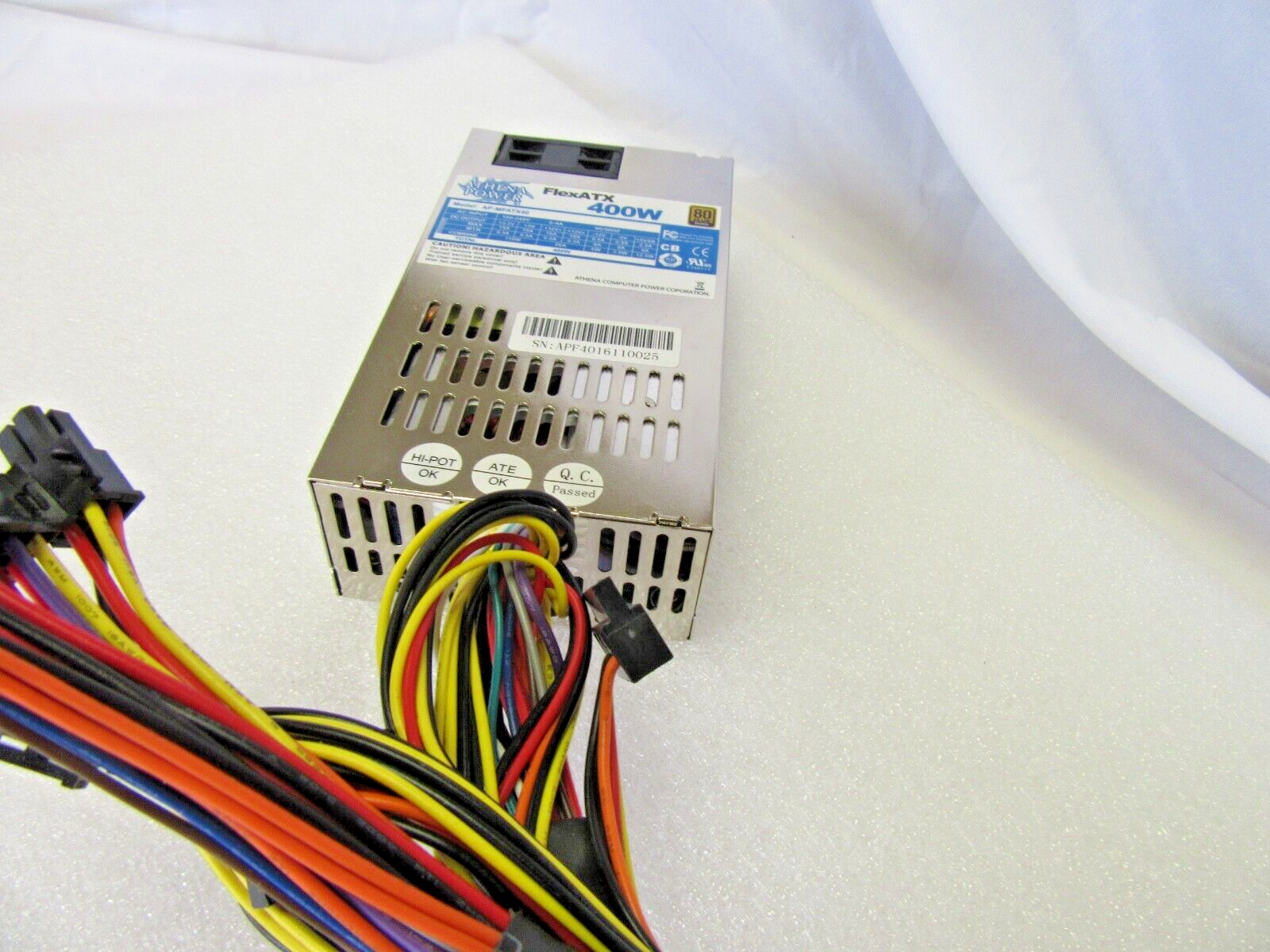 Athena Power AP-MFATX40 400W PSU - Connector View | Alo Tech Solutions