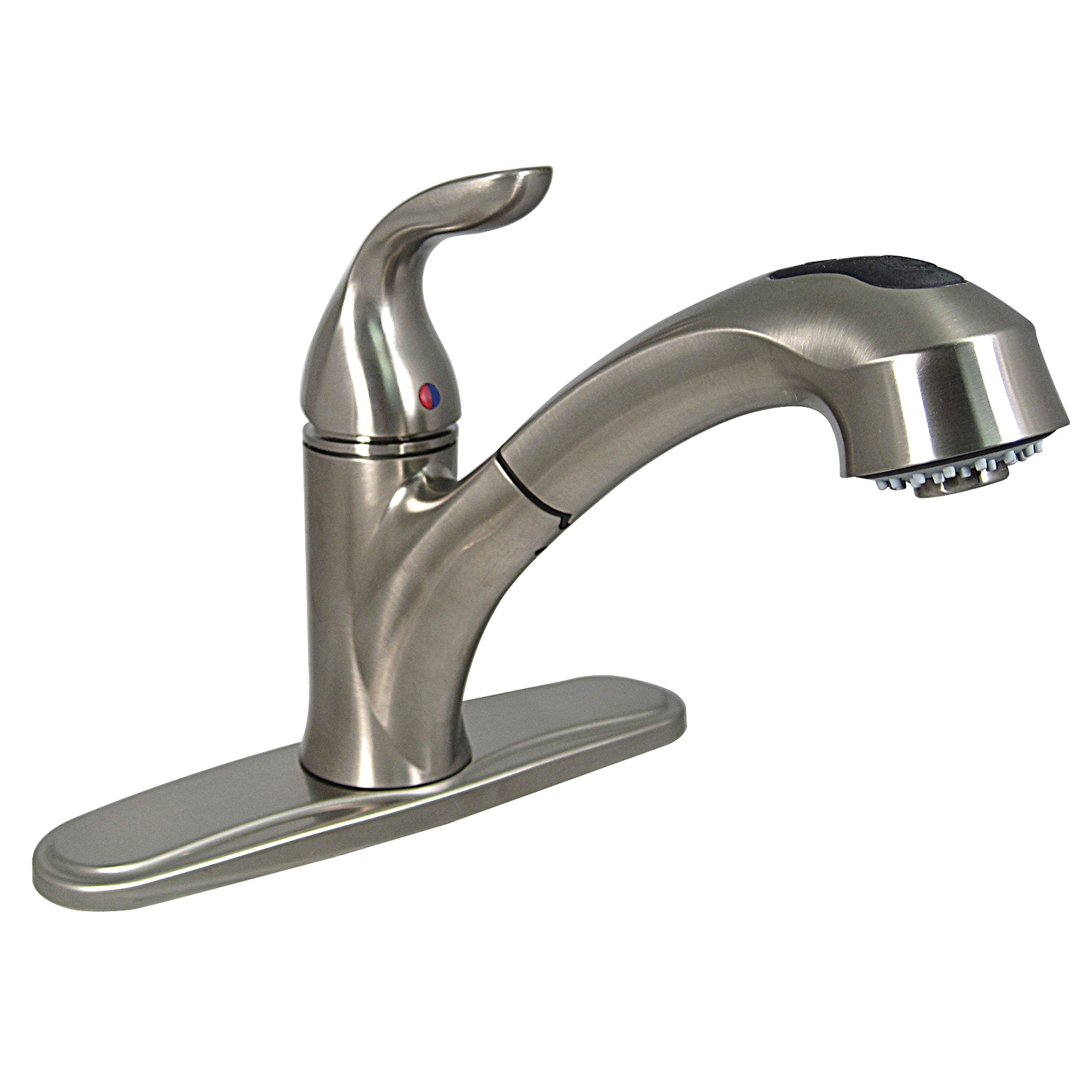 Valterra PF231441 Phoenix 8" Hybrid RV Kitchen Faucet w/ Pullout Spout & 56", Hose