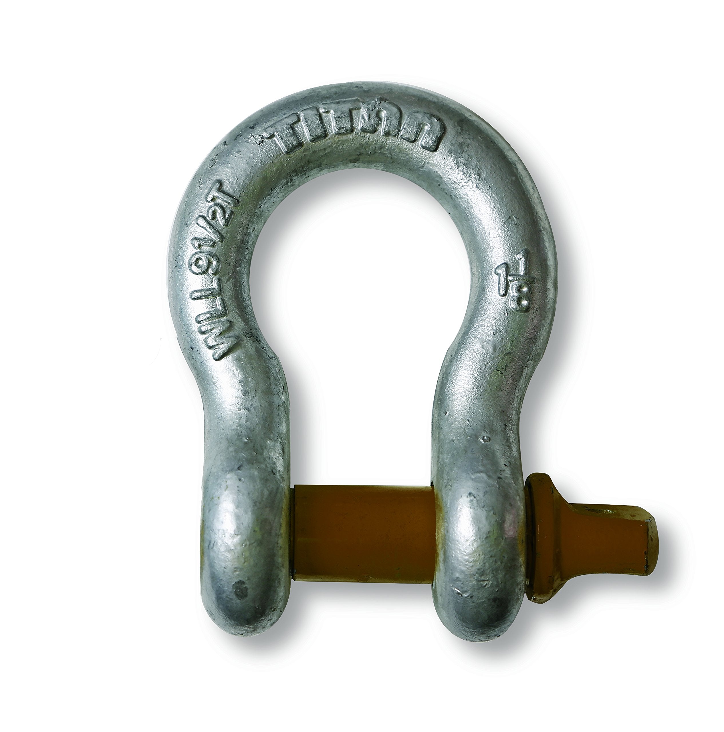 Titan Chain 10319050 Hot Galvanized Bow Shackle, 1/4"