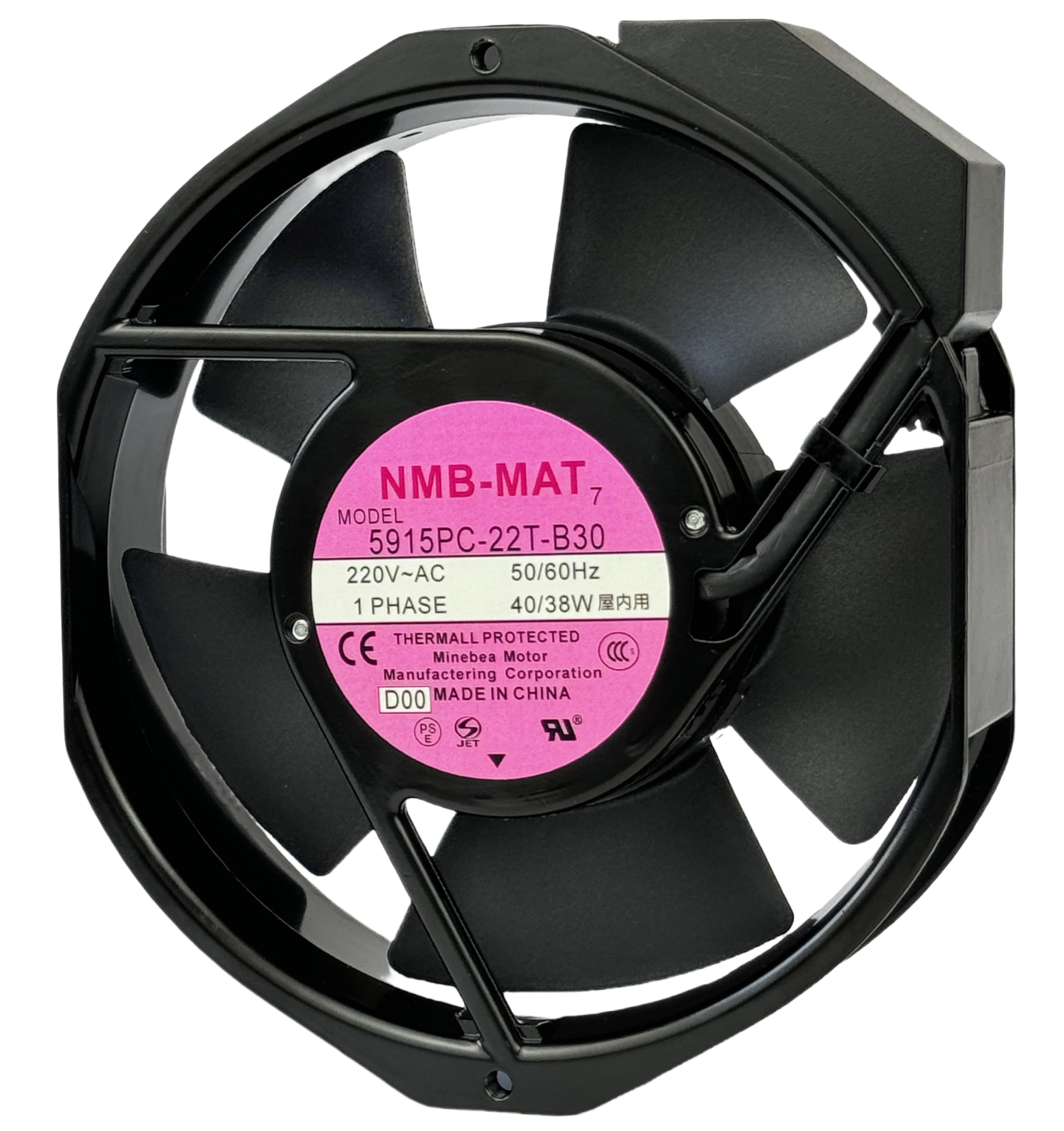 for 5915PC-22T-B30 220V Cooling Fan, 40W/38W 50/60Hz 172X150X38mm Inverter Cooling Fan Enclosure Power Fan 5915PC-22T-B30