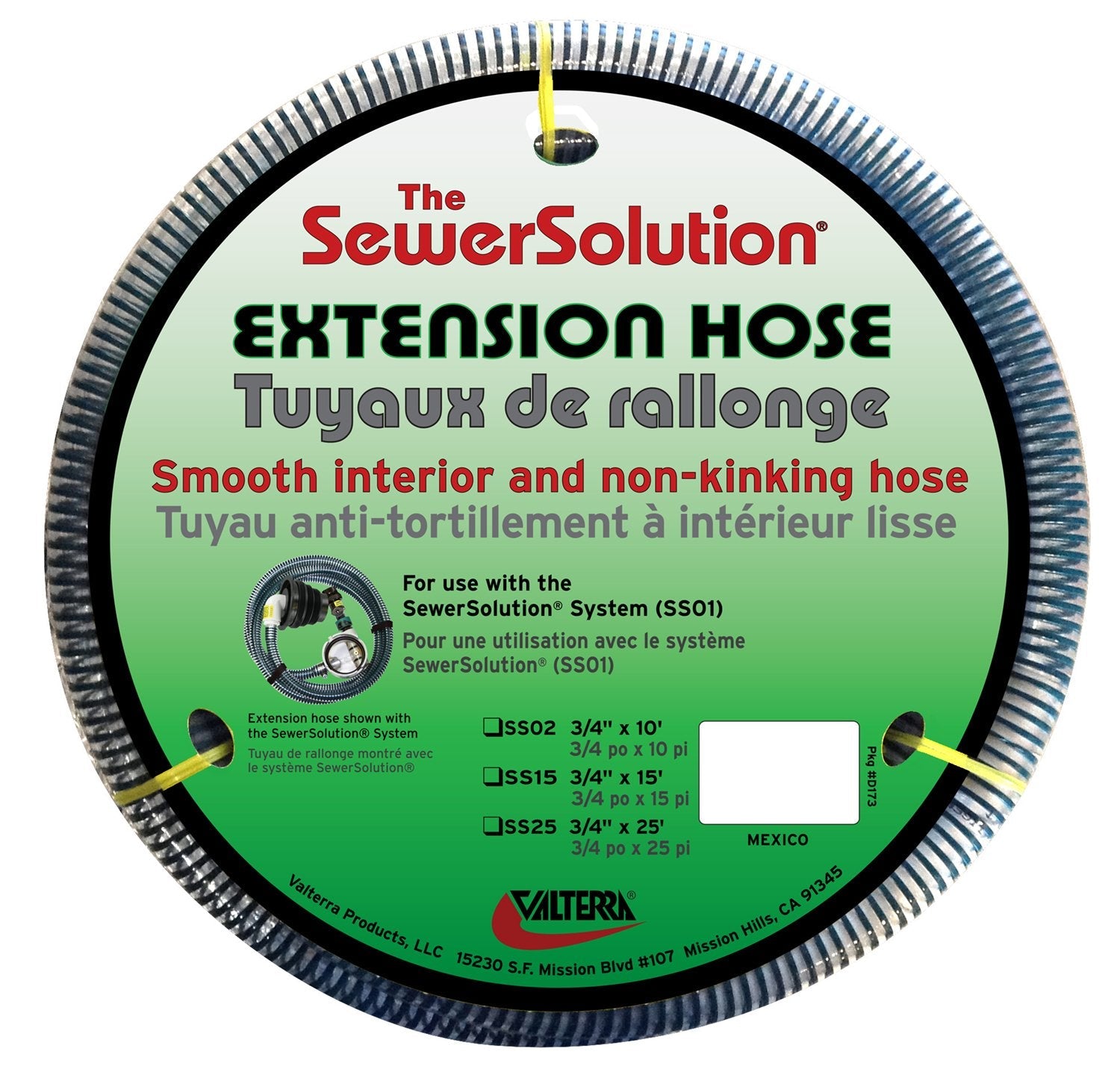 Valterra SS02 The SewerSolution System RV Waste Extension Hose