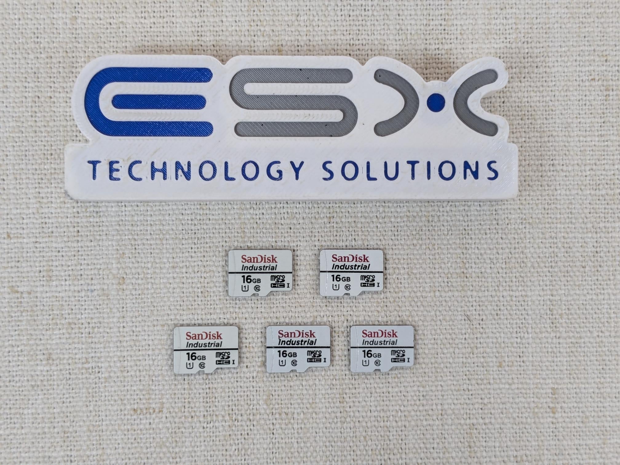 Lot of 5 SanDisk Industrial 16GB MLC Class 10 MicroSD Card SDSDQAF3-016G