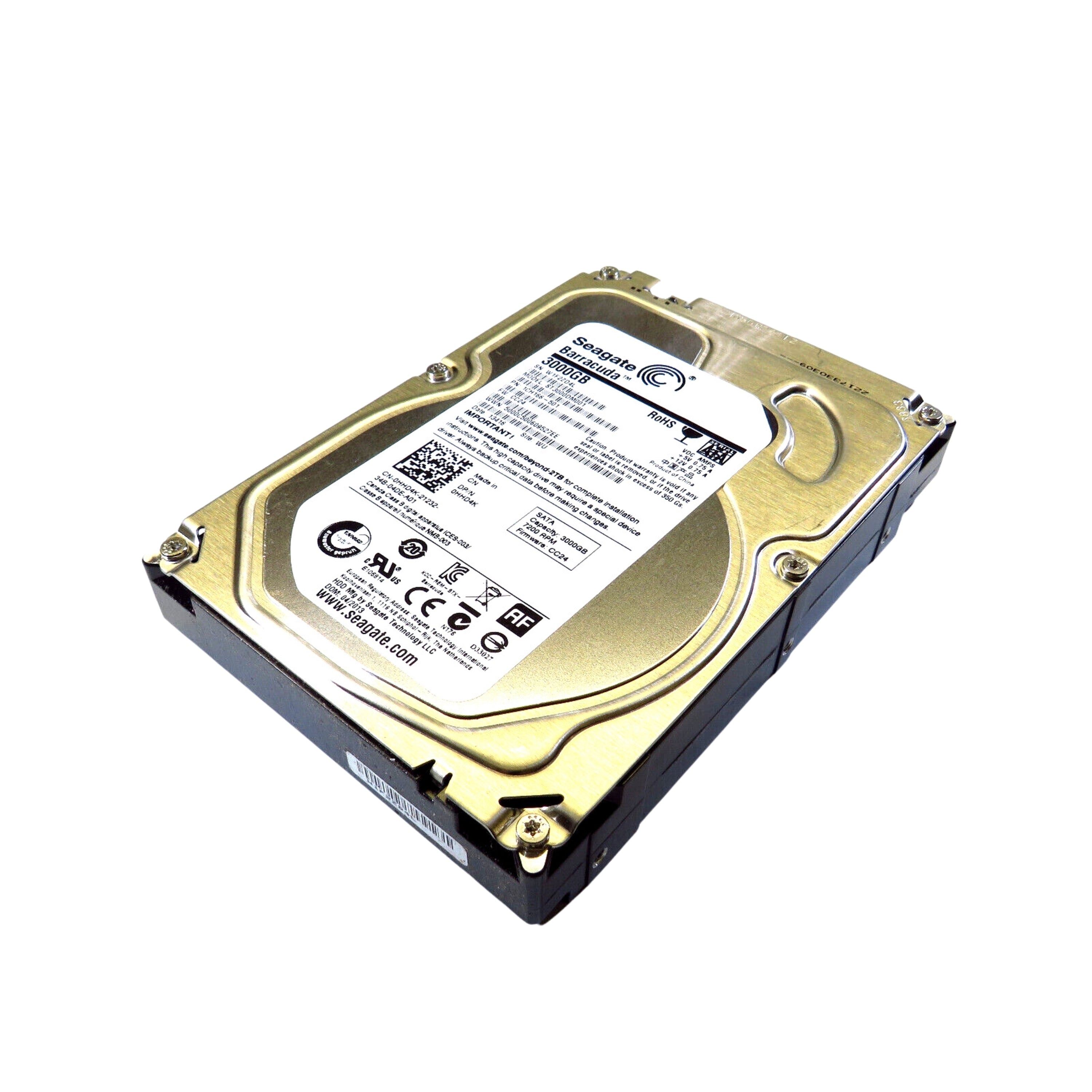 Dell HHD4K 3.5" 3TB 7200RPM SATA III Hard Disk Drive (HDD), Silver (Refurbished)