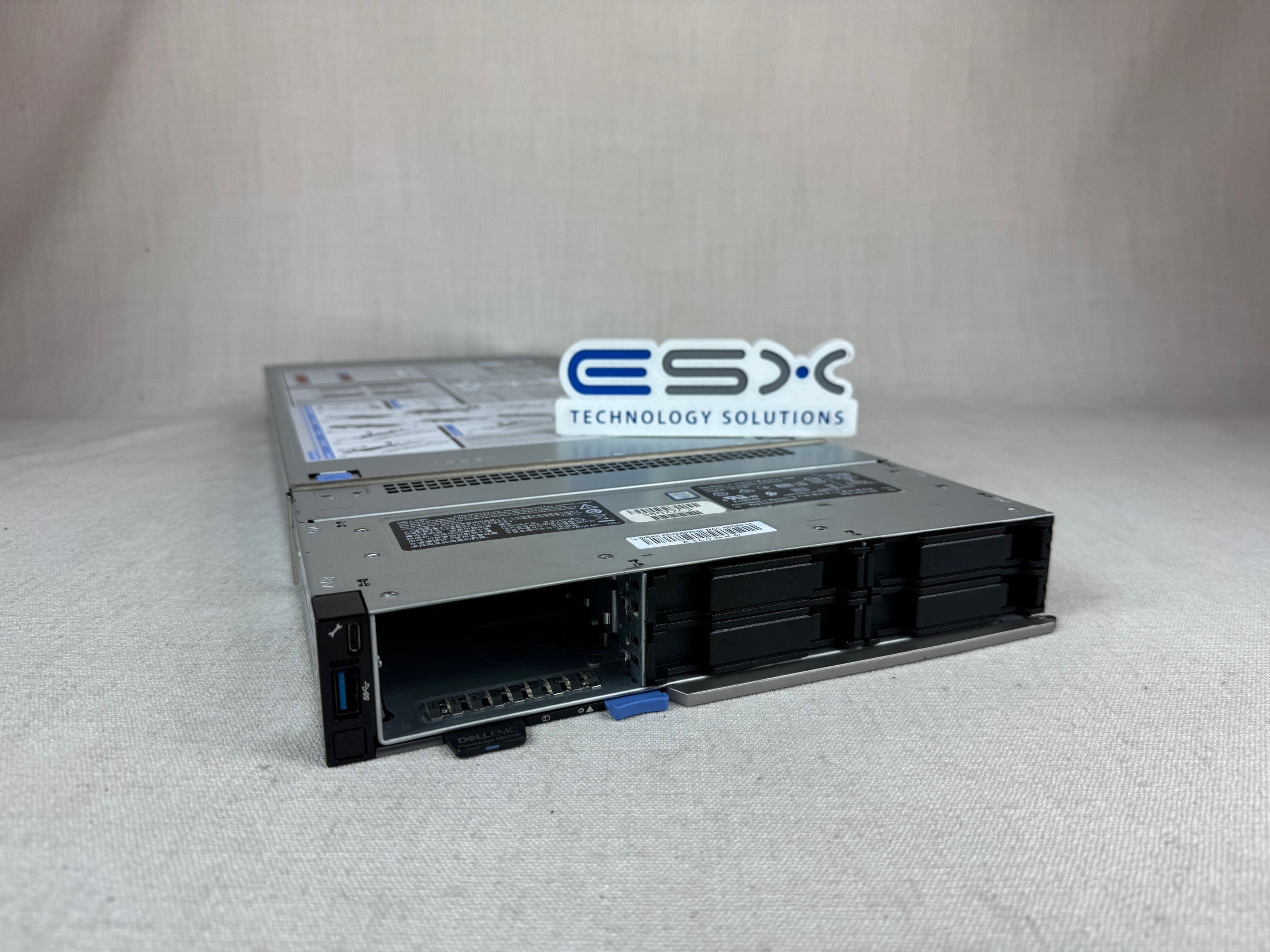 Dell PowerEdge MX740c Blade Server 2x 12C Gold 5118 @ 2.3GHz, 512GB RAM, H730p
