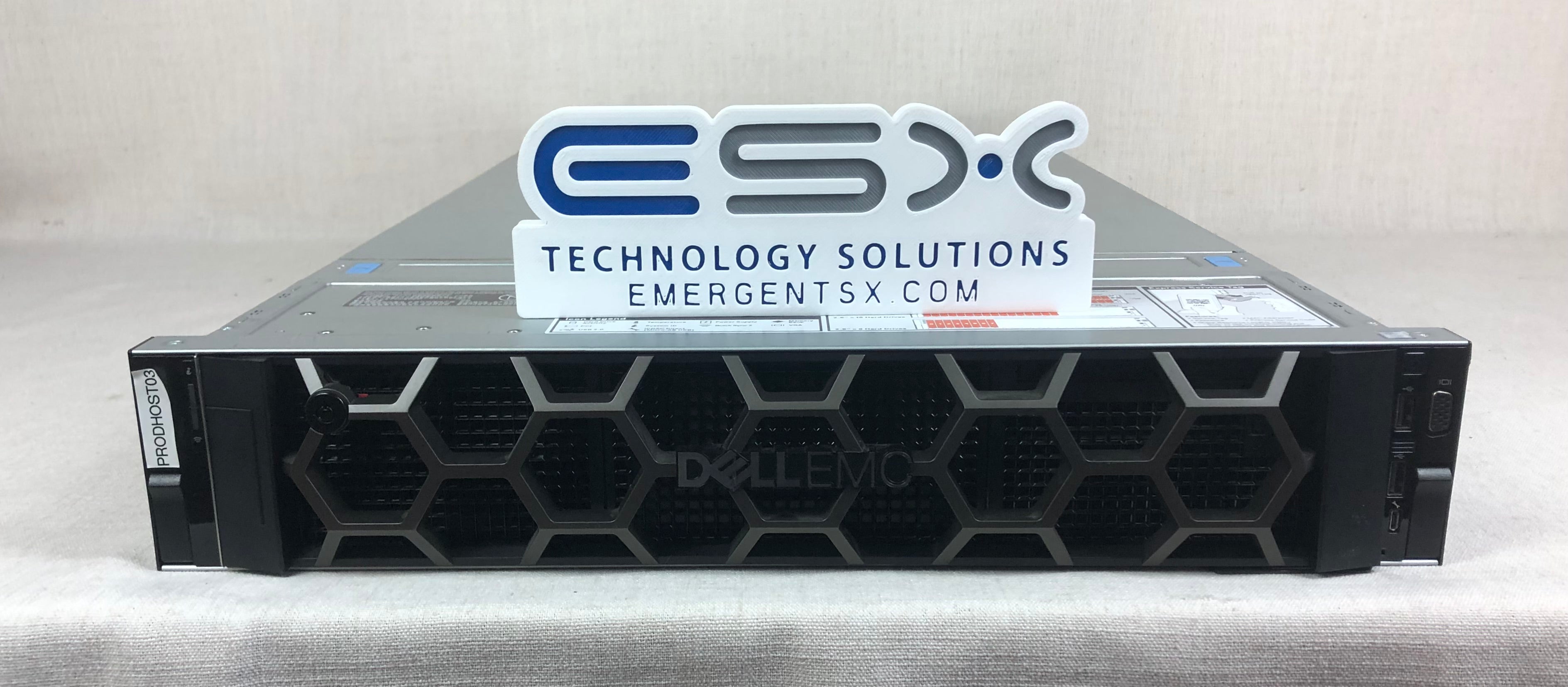 Dell PowerEdge R740 2U VMware Server 2x Intel 20 Core Gold 6148 @ 2.4GHz 512GB