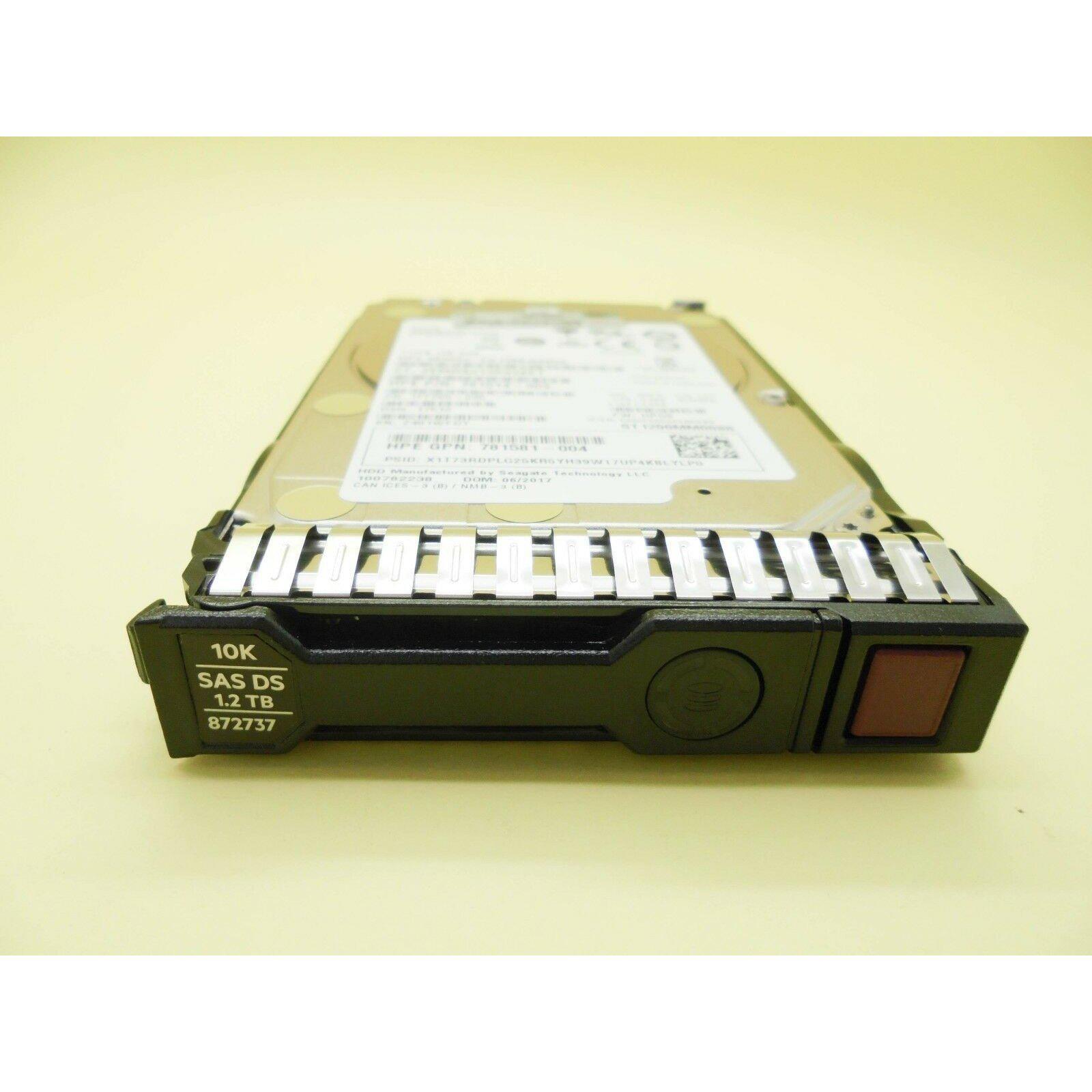 872479-B21 HP 1.2TB SAS 12G ENTERPRISE 10K 2.5IN SC DS HDD 872737-001 4549821073429