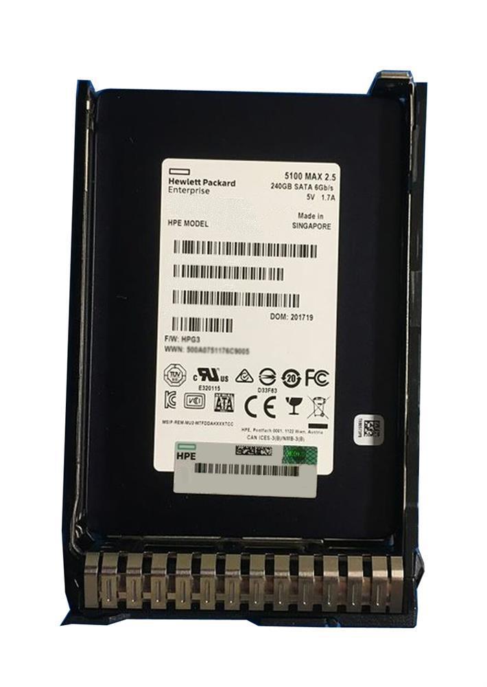 875503-K21 HPE 240GB SATA 6Gbps Read Intensive DS 2.5-Inch Solid State Drive with Smart Carrier