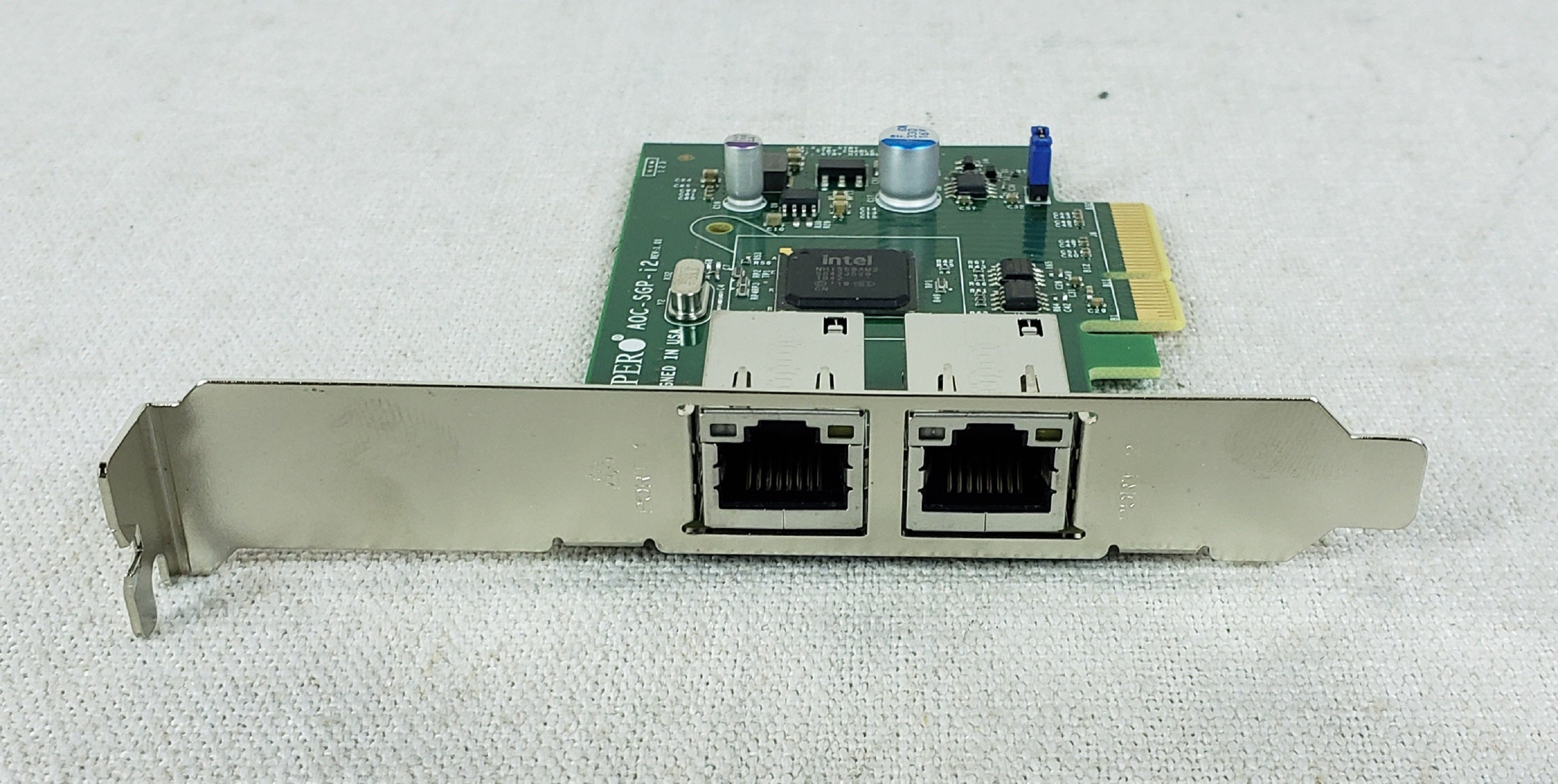 SuperMicro AOC-SGP-I2 Dual Port Gigabit RJ45 Ethernet Network Adapter FullHeight