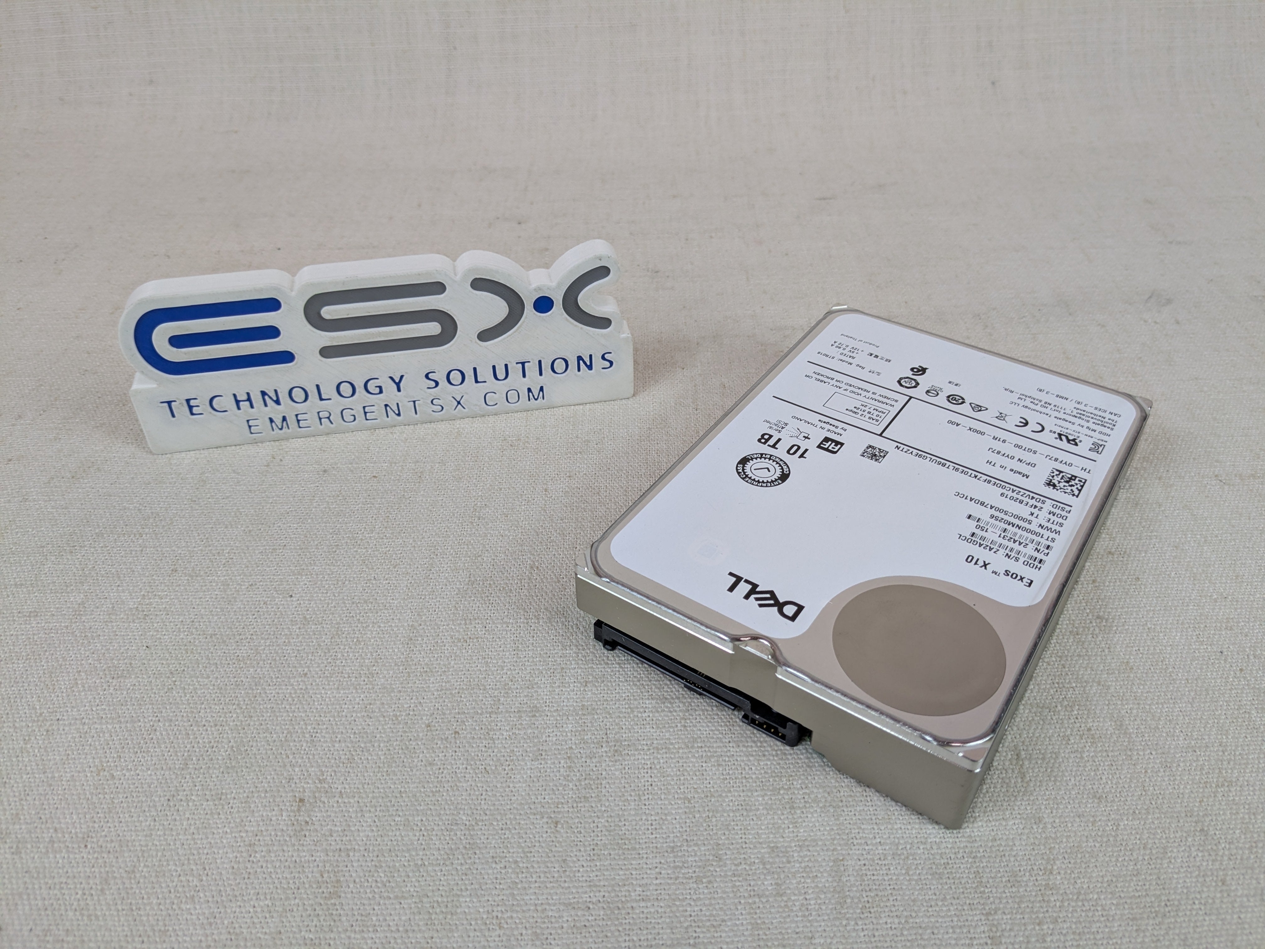 Dell YF87J 10TB 7.2k 12Gb/s 3.5” SAS 512e Hard Drive ST10000NM0256