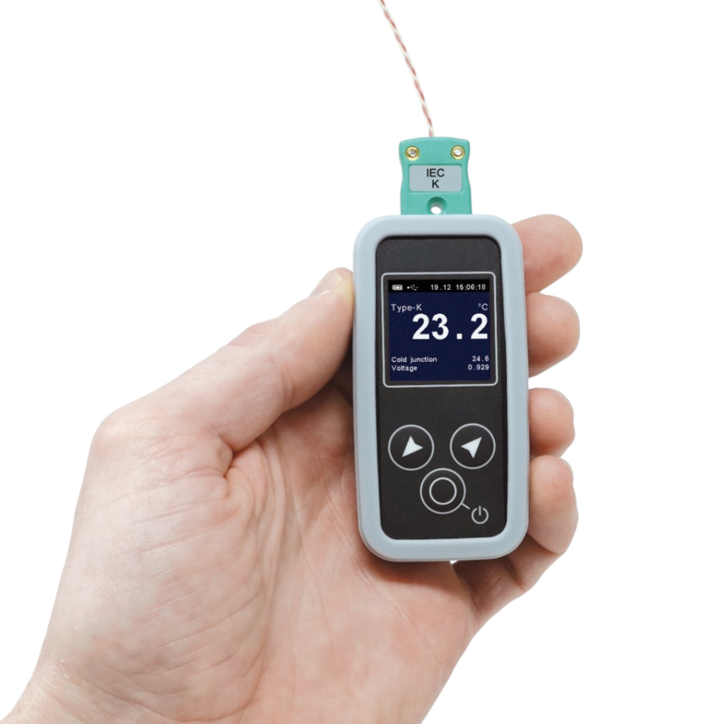 Excelog One - Miniature Handheld Thermocouple Data Logger and Calibrator/Simulator