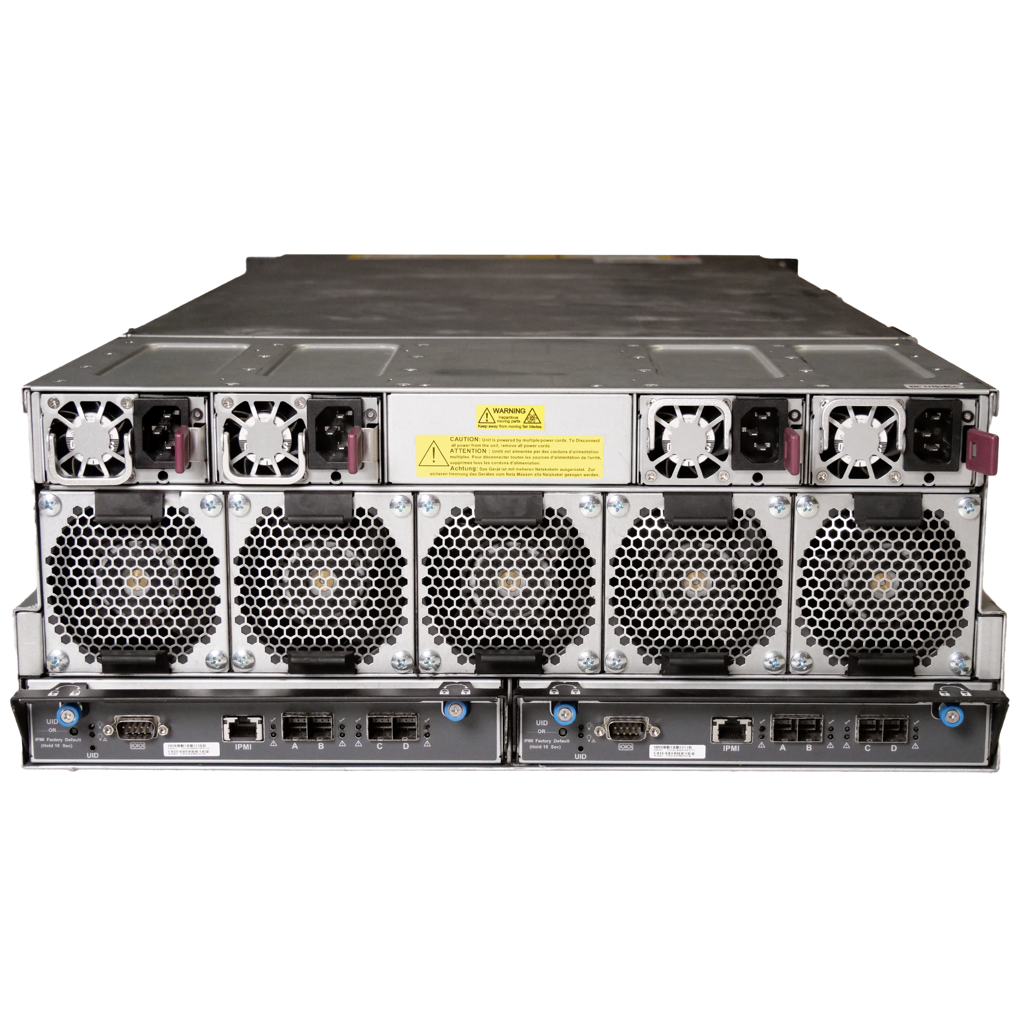 Supermicro SuperChassis 90-Bay SATA/SAS JBOD 4U Rackmount Top-Load Disk Shelf Storage Array 946ED-R2KJBOD | 90-Bay JBOD Enclosure | Up to 2.5PB (Refurbished)