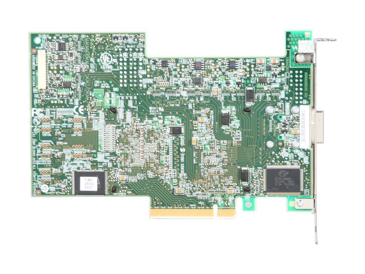 3ware 9750-16i4e (LSI00252) 20 Ports SATA/SAS 6Gb/s PCIe 2.0 w/512 MB onboard memory Controller Card
