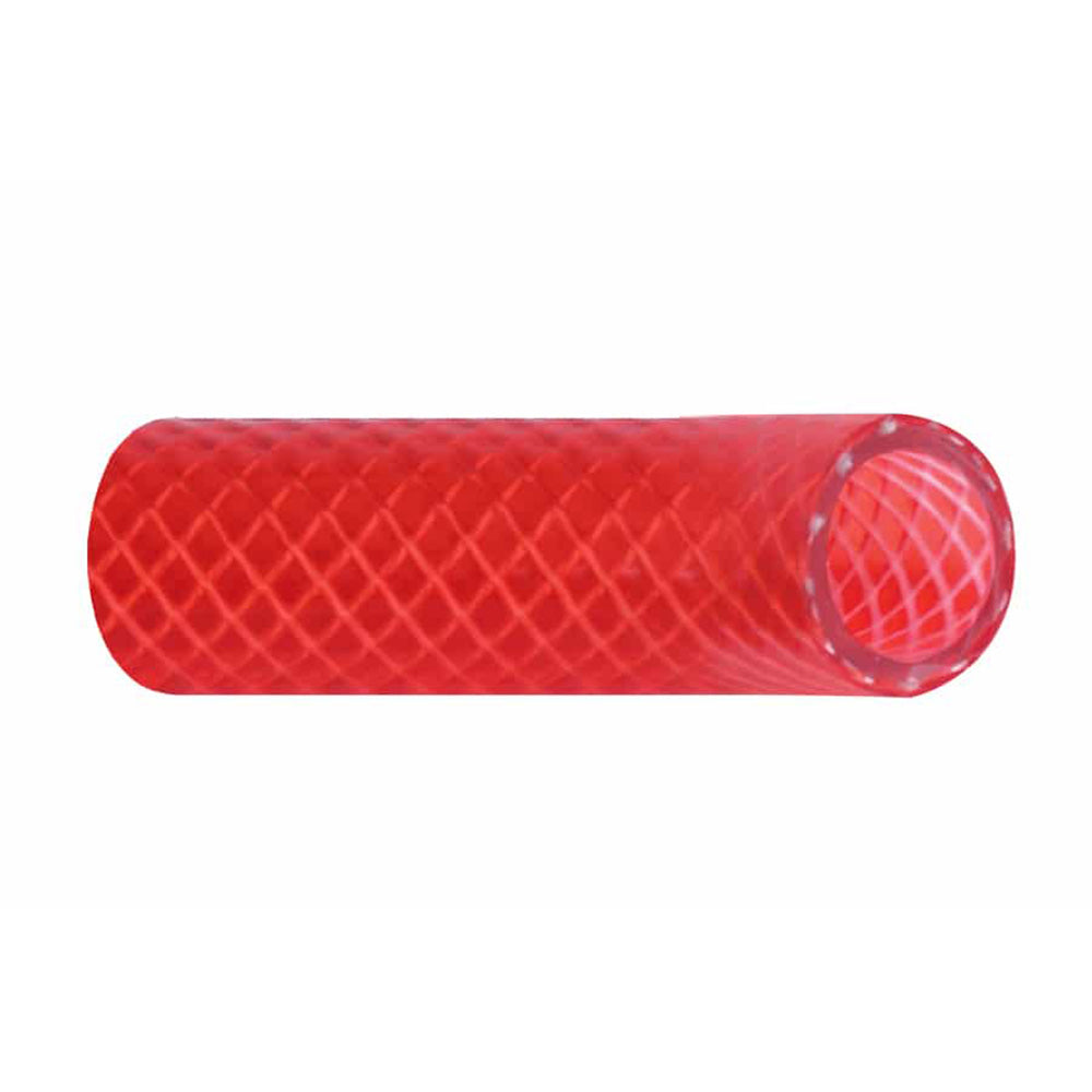 Trident Marine 166-0346 PVC Red Transparent Cover 3/4" x 50'