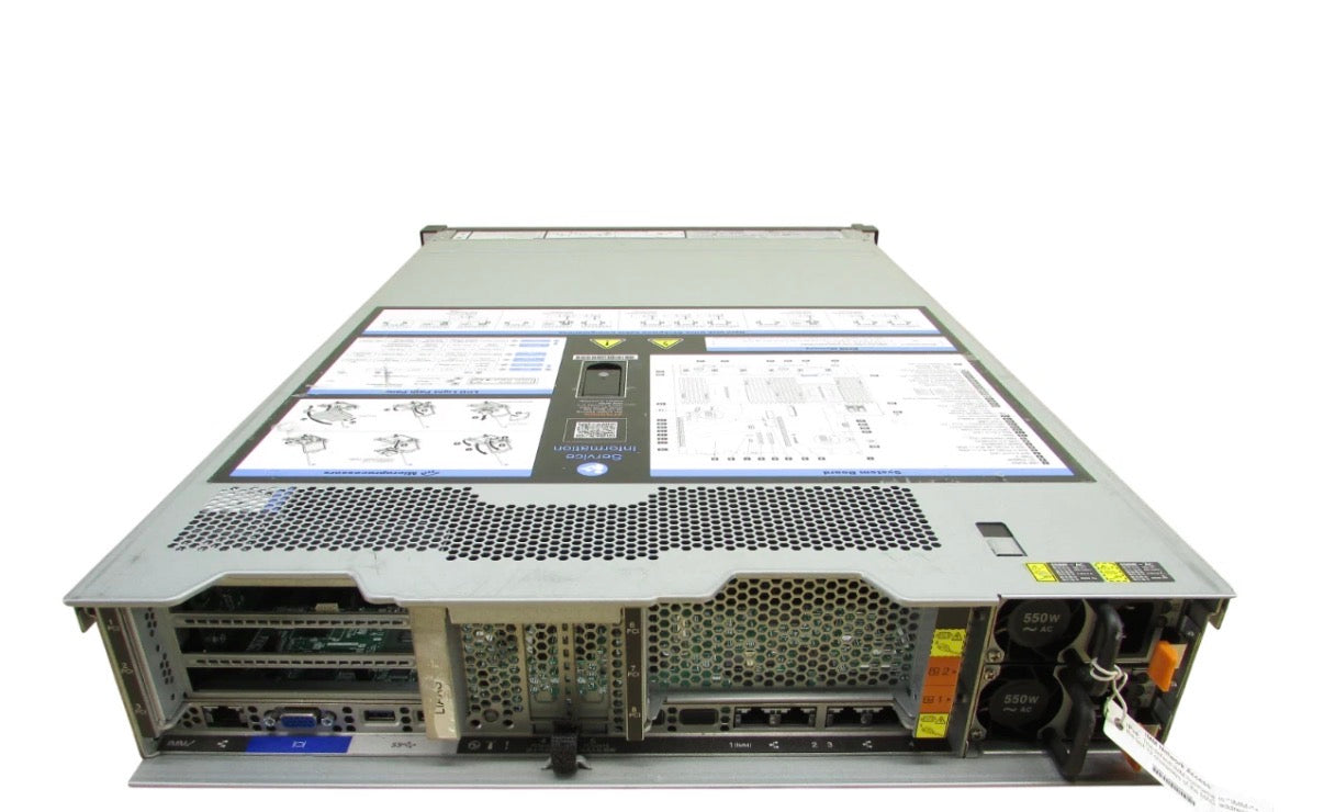 Lenovo System X3650 M5 8x 2.5" Bay 1x E5-2630v4 32GB RAM 2x 550W No Drives 2U