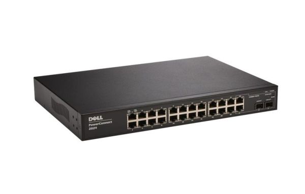 0F495K - Dell PowerConnect 2824 24-Ports 10/100/1000BASE-T Ethernet Managed Rack-mountable Network Switch with 2-Ports SFP