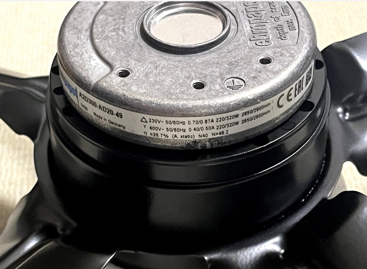 EBMPAPST A2D300-AD20-49 Dual Voltage Axial Fan | 230/400V High-Speed Cooling