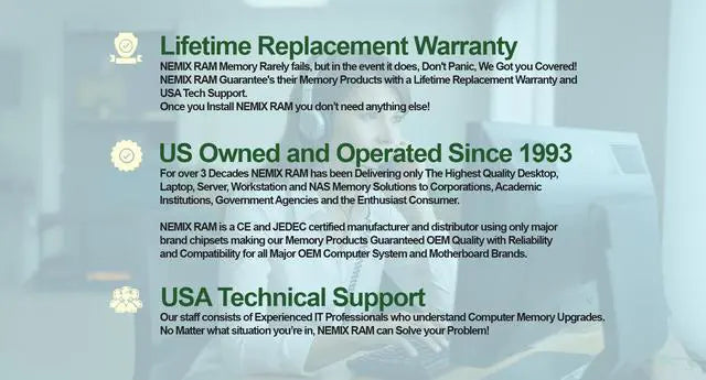 NEMIX RAM 32GB (1X32GB DDR5 4800MHZ PC5-38400 1Rx4 1.1V CL40 288-PIN ECC RDIMM Registered Server Memory Compatible with HP Z4 G5 Workstation