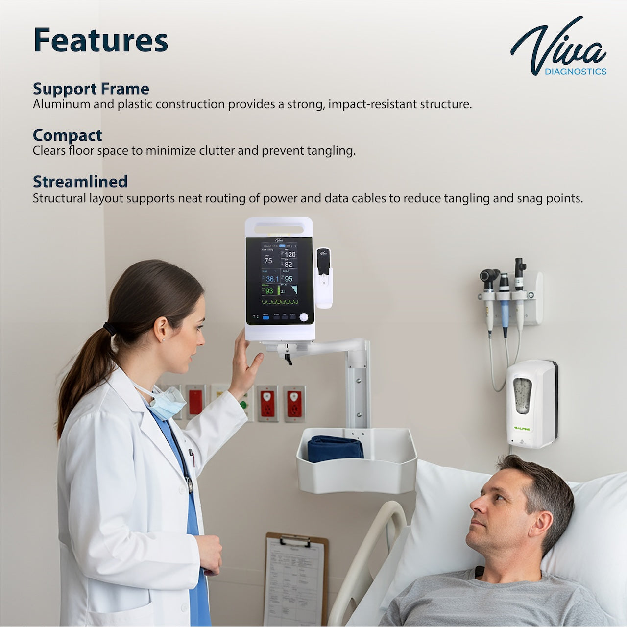 Wall Mount Bracket for Omni Spot Monitor
