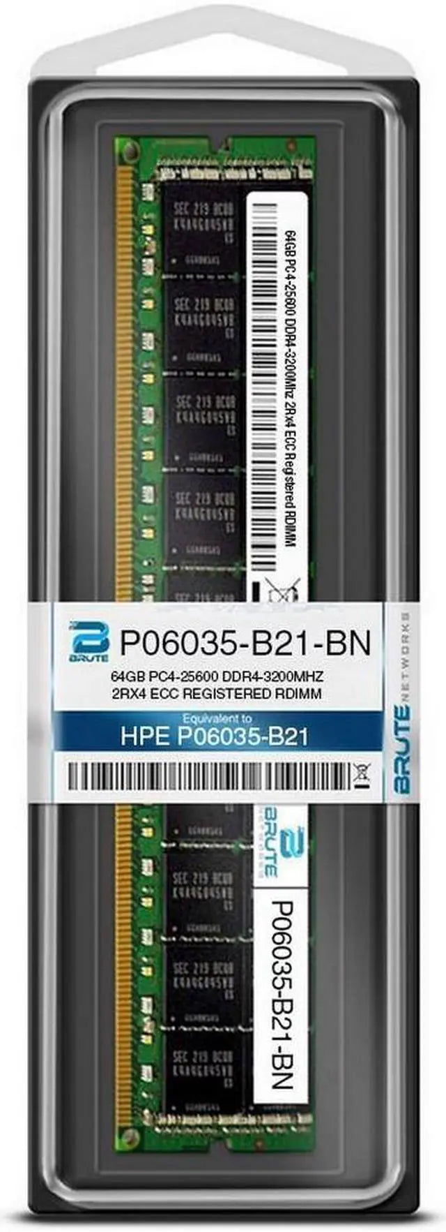 P06035-B21 - HP Compatible 64GB PC4-25600 DDR4-3200Mhz 2Rx4 ECC Registered RDIMM