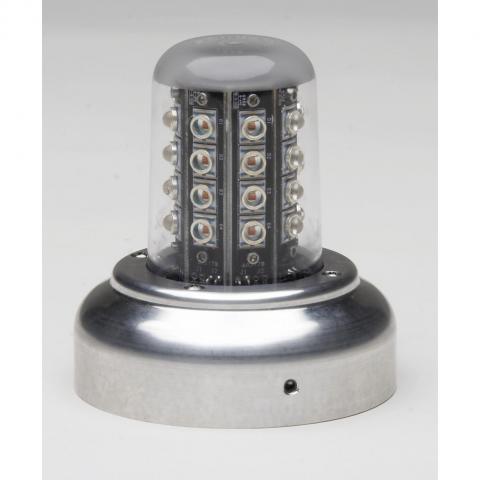 Whelen LED Beacon Red, 28V (5HoleAdapt, MSConn, Lower 01-0771080-18