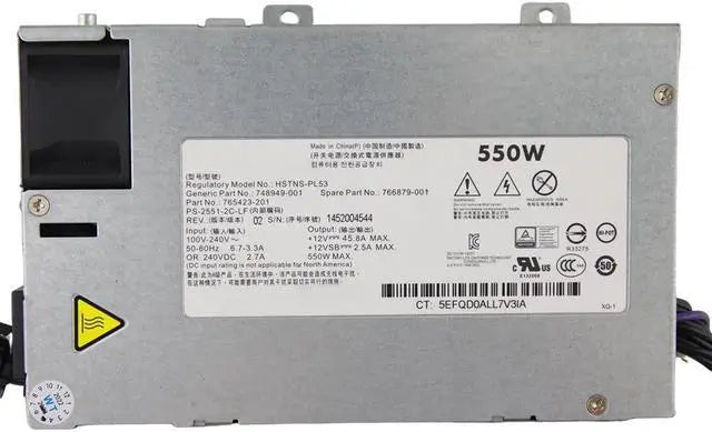 For H-P Server Power Supply 550W HSTNS-PL53 748949-001 766879-001 765423-201 PS-2551-2C-LF