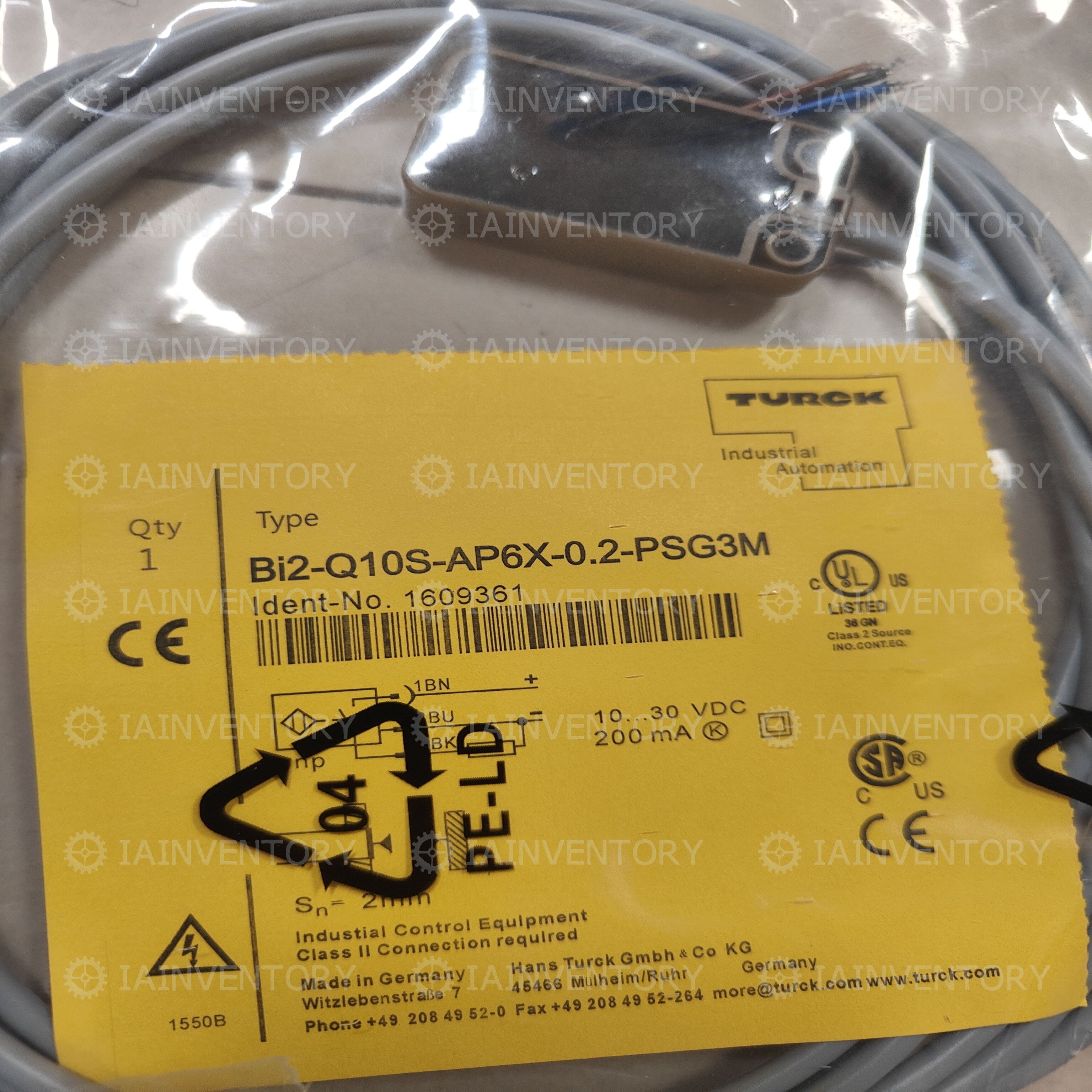 TURCK BI2-Q10S-AP6X-0.2-PSG3M Sensor&Proximity Switch