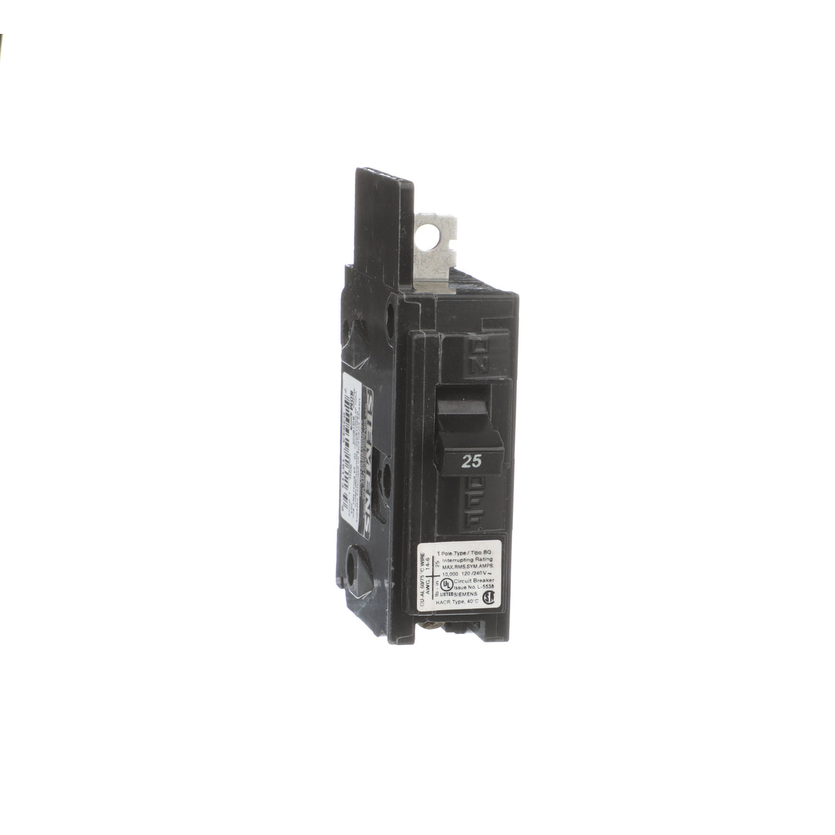 BQ1B025 - Siemens 25A 1-Pole 120/240V Bolt-On Circuit Breaker