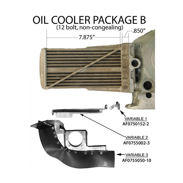 Cessna 180 1956-81 182 58-73 Package D Engine Baffle Kit, Powder Coat, Orange Seals
