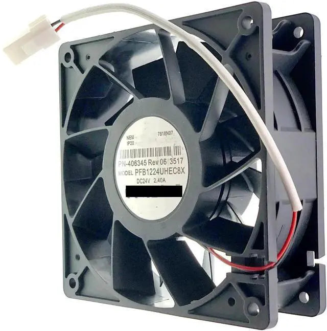 Cooling Fan for PFB1224UHEC8X PN-406345 Rev06 2217 DC 24V 2.40A 12CM Size :120×120×38mm 5500RPM