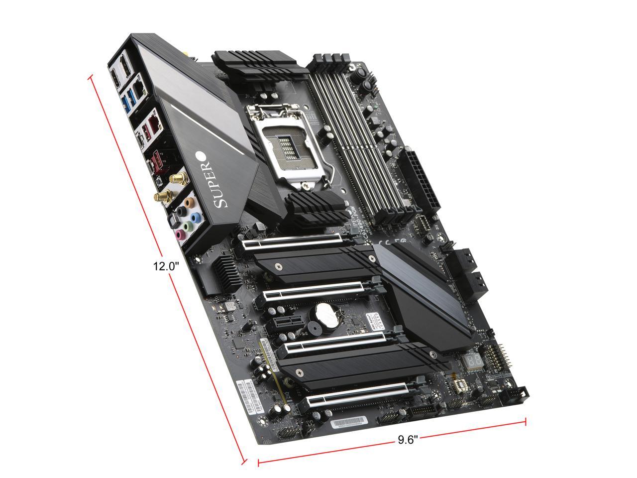 **NEW RETAIL BOX**Supermicro C9Z490-PGW 10th Gen Socket LGA 1200 Wi-Fi Four PCI-e x16 Two M.2 NVMe USB 3.2 Gen2 Motherboard Retail Box