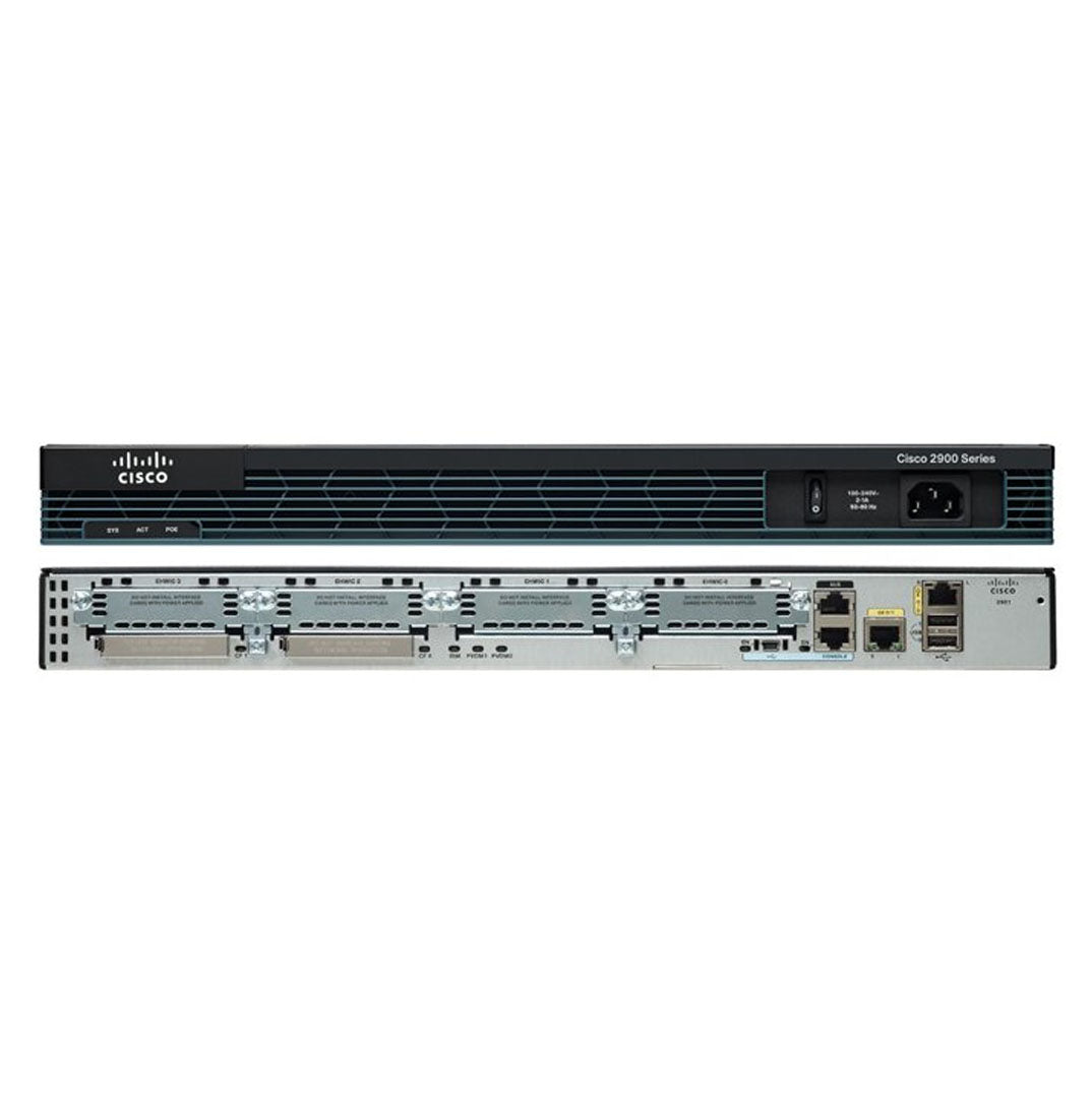 Cisco 2901-Sec/K9 Router W/ 2 Onboard 1GbE Router | CISCO2901-SEC/K9