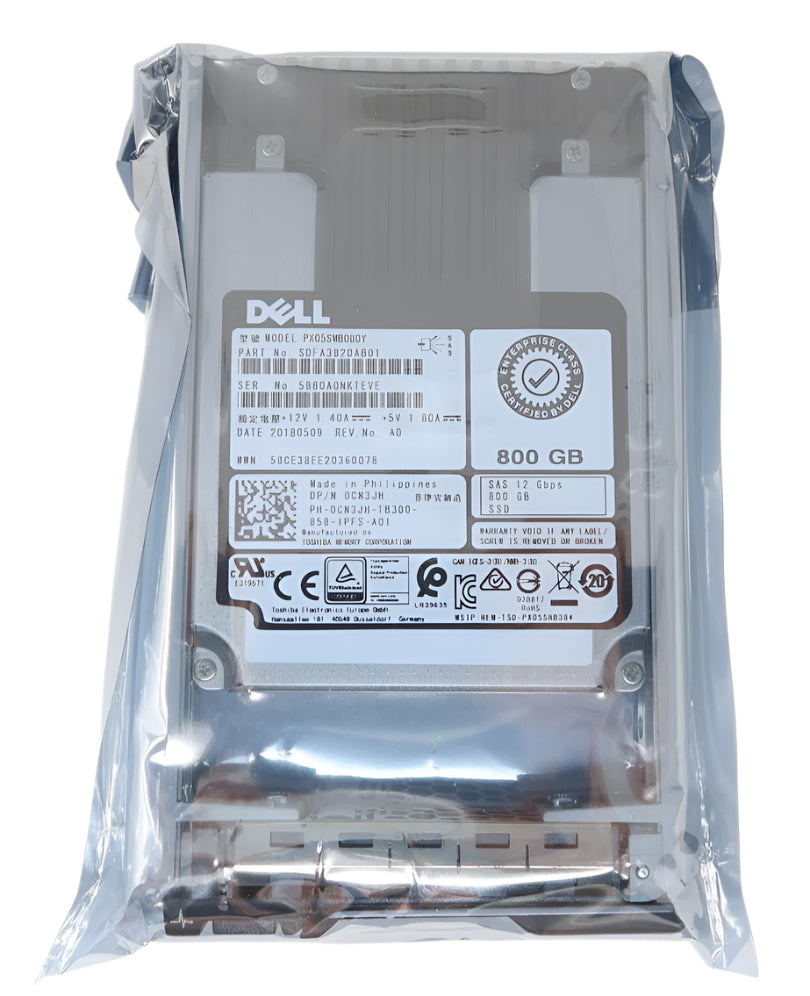 Dell CN3JH PX05SMB0B0Y - 800GB SAS 12G 2.5-Inch MU SSD | Alo Tech Solutions