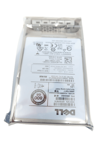 Dell CW988 - 800GB SAS MLC SSD Label Detail | Alo Tech Solutions