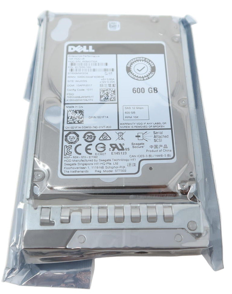 Dell D1F14 ST600MM0238 - 600GB 10K SAS 12G 2.5-Inch HDD | Alo Tech Solutions