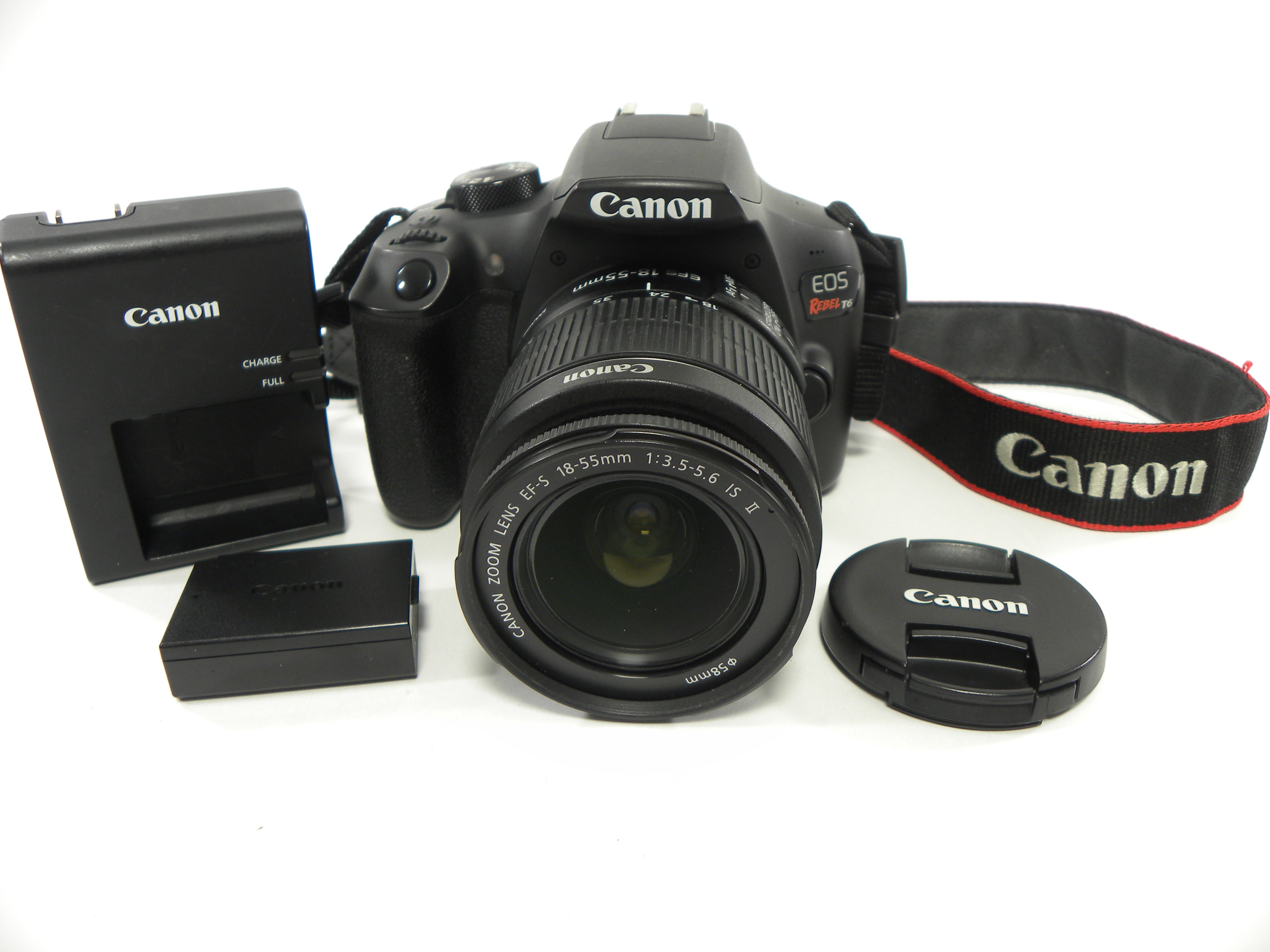 Canon EOS Rebel T6 18mp Digital SLR w/EF-S 18-55 IS II Shutter Ct. 12,641