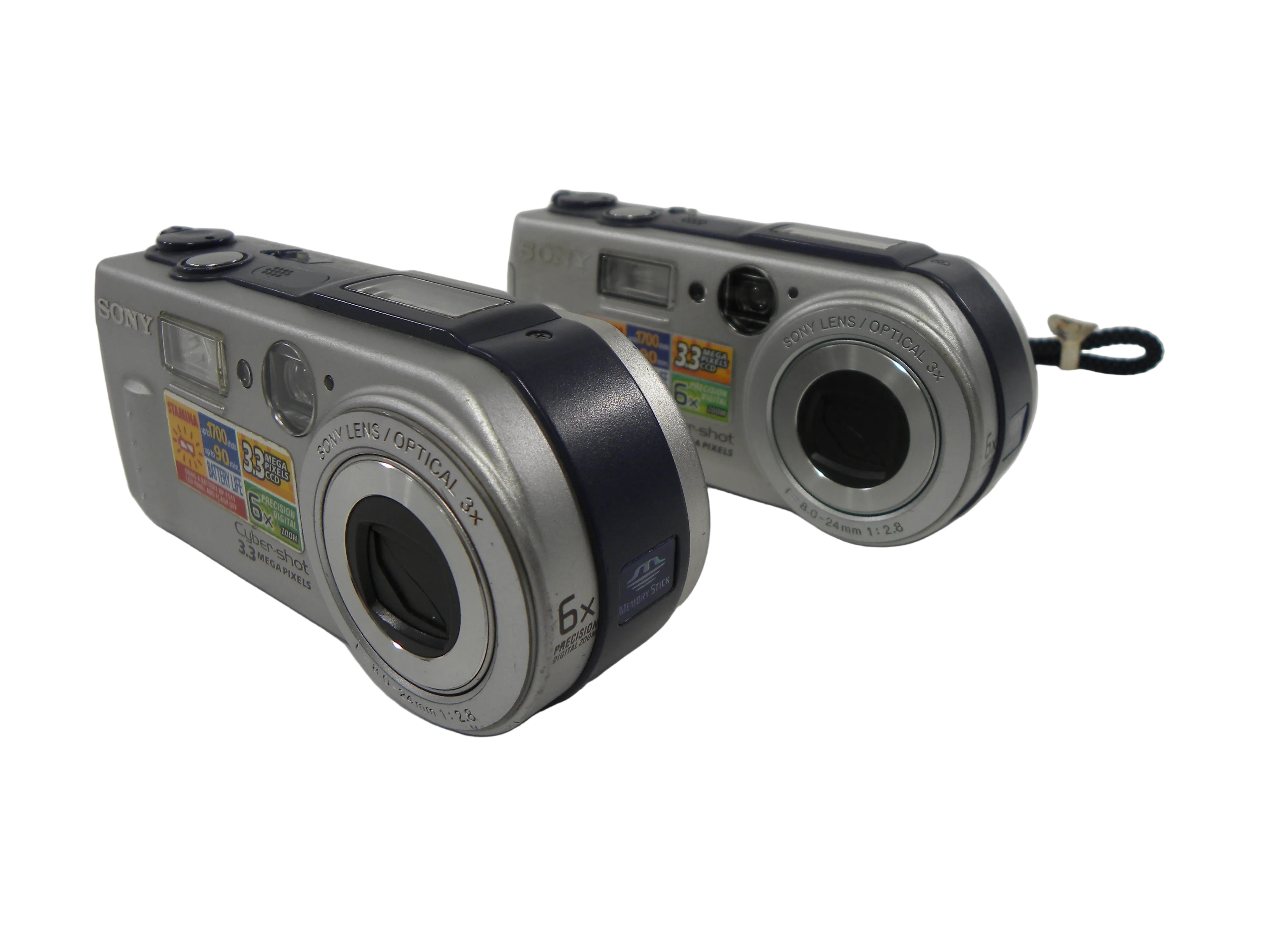 Sony Cyber Shot 3.3mp Digital Camera Lot of 2 AS IS NO Returns!