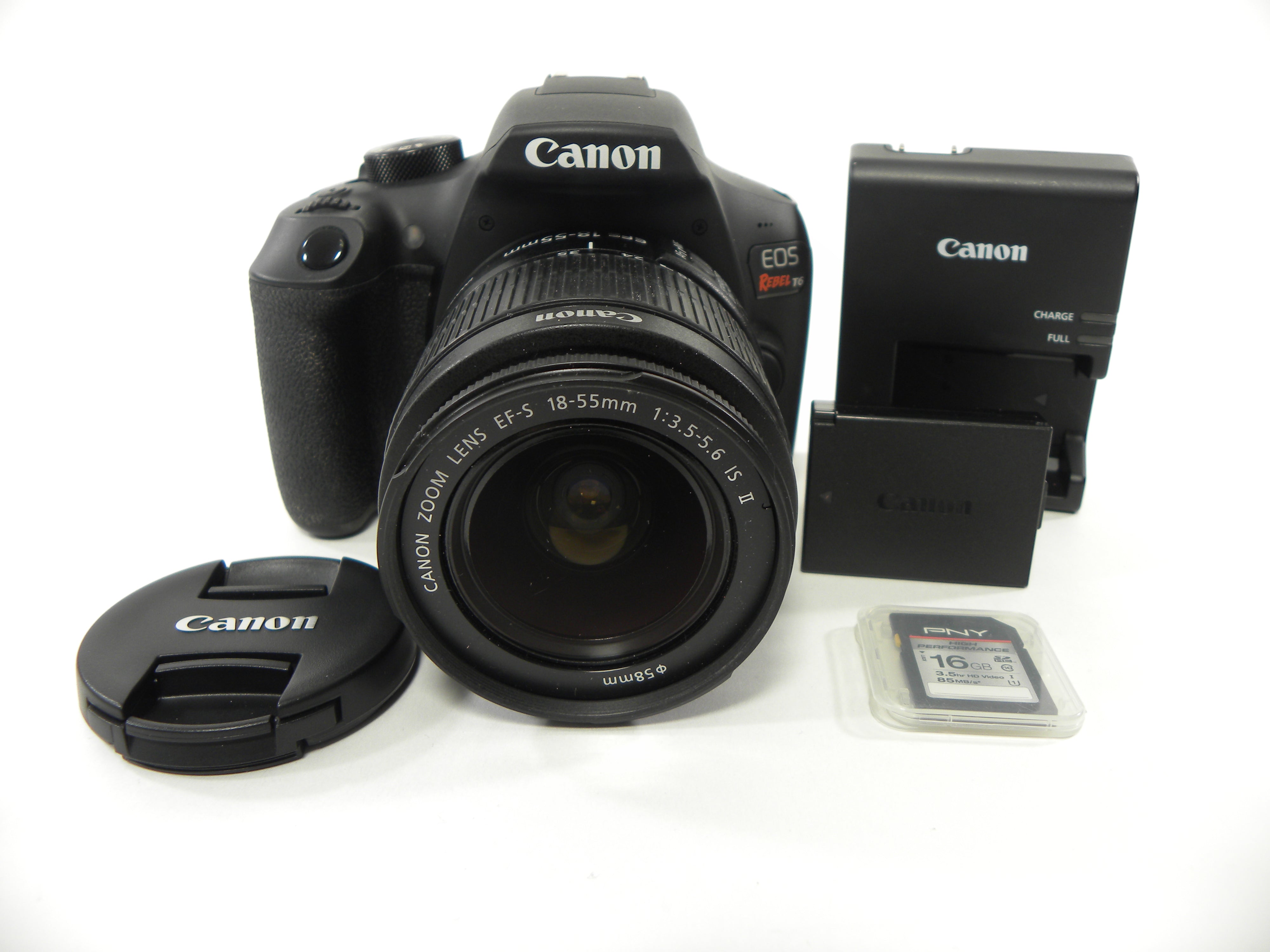 Canon EOS Rebel T6 18.0mp Digital SLR w/EF-S 18-55 Shutter Ct. 501