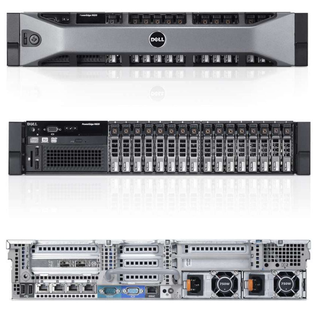 8x 2.5" + 8x 2.5" Rack Chassis | Dell PowerEdge R820