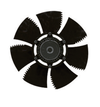 FN035-VDD.0F.A7P2 ZIEHL-ABEGG Axial Fan 3~400V 0.19/0.14kW 0.4/0.23A 1390/1170rpm